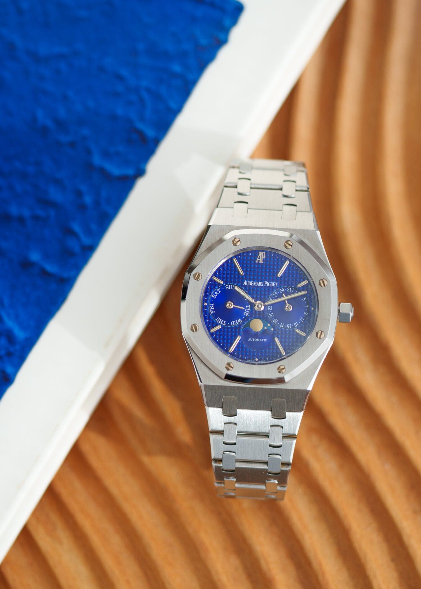 Audemars Piguet ロイヤルオーク 25594 ST "Yves Klein" ブルーダイアル 箱保証書付き Watch AUDEMARS PIGUET