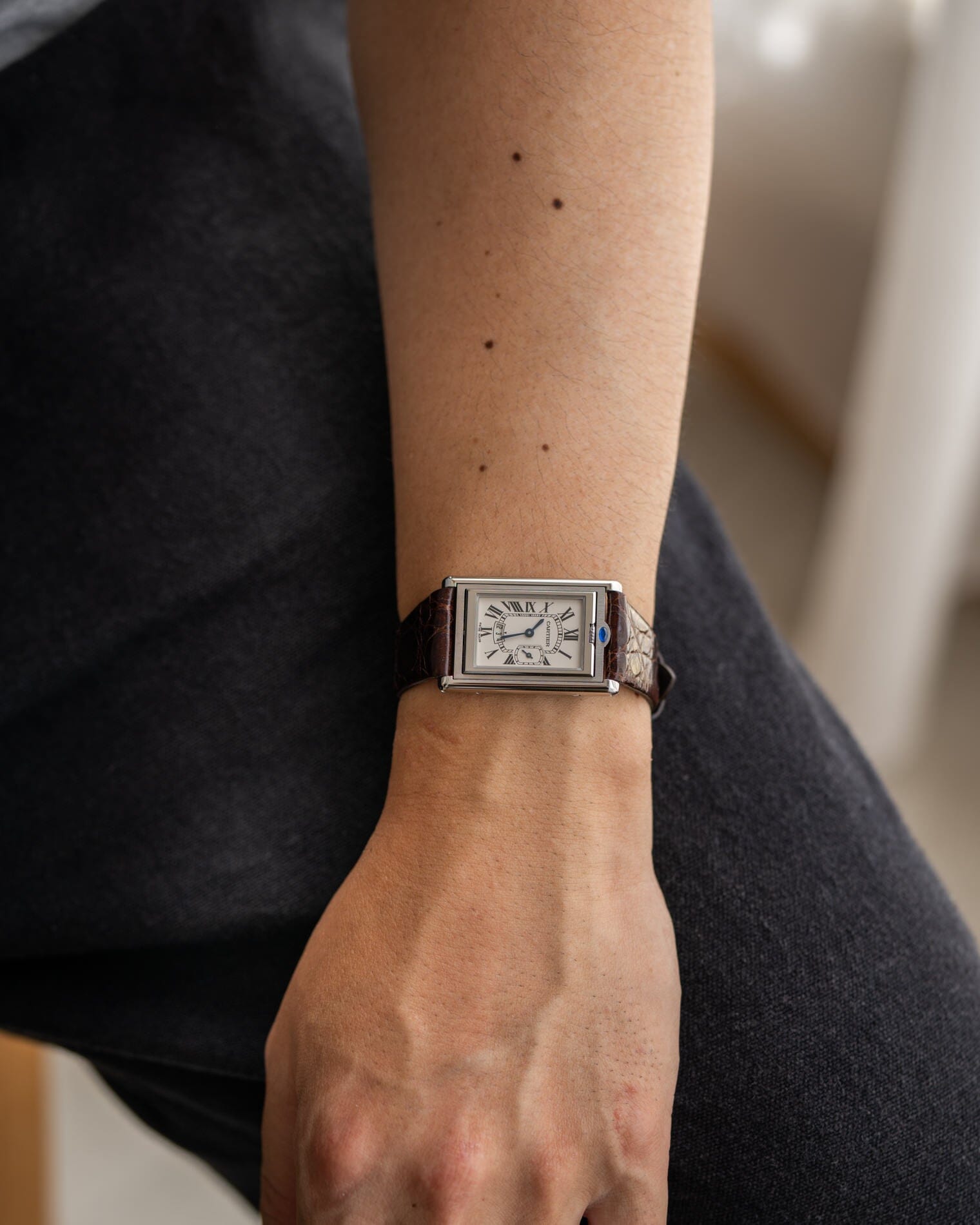 Cartier タンク バスキュラント XL 2522 保証書付き コンプリートサービス済み Watch CARTIER