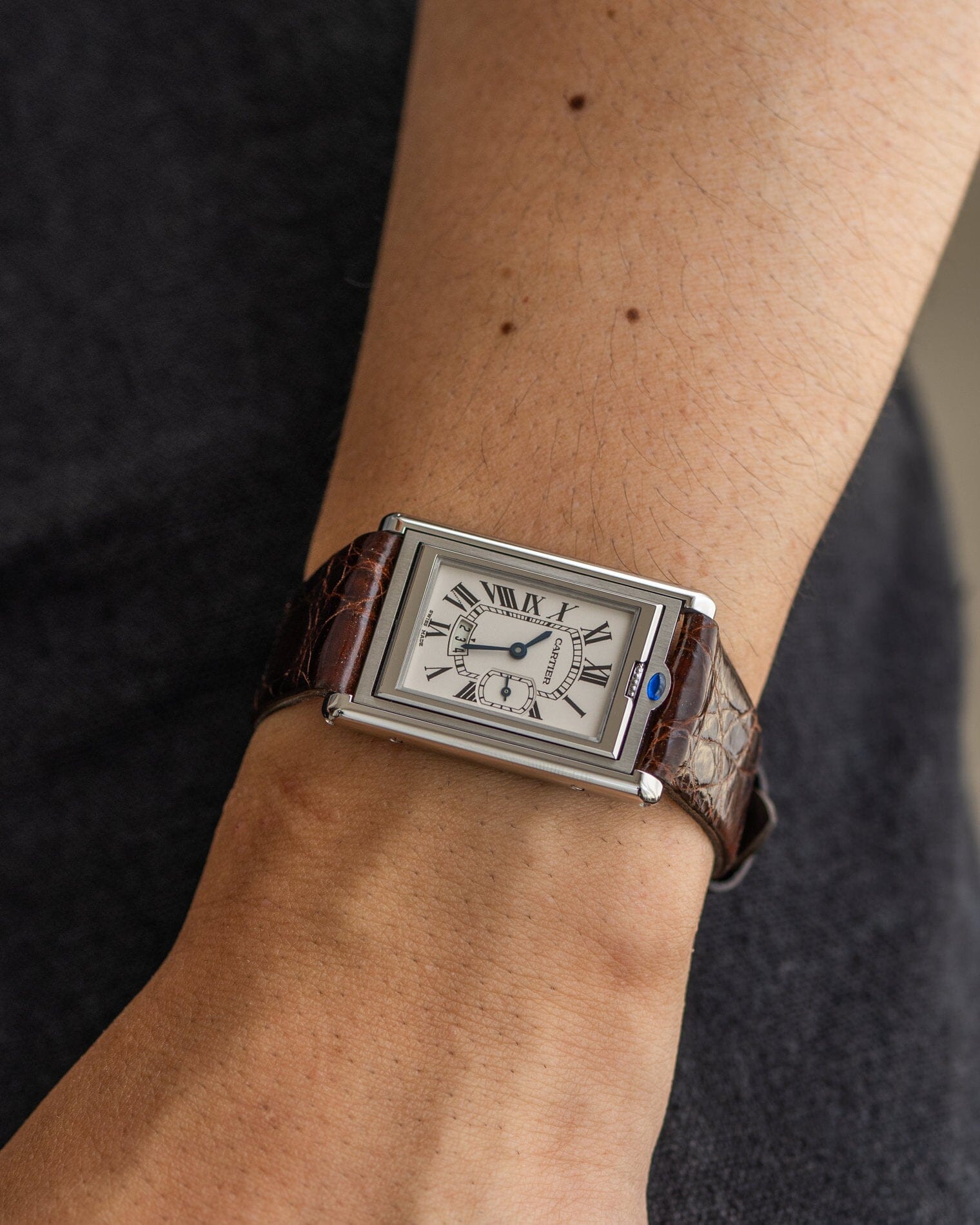 Cartier タンク バスキュラント XL 2522 保証書付き コンプリートサービス済み Watch CARTIER