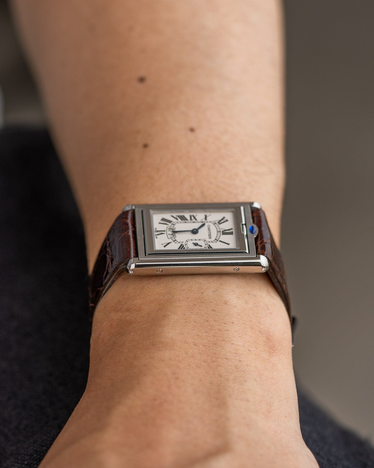 Cartier タンク バスキュラント XL 2522 保証書付き コンプリートサービス済み Watch CARTIER