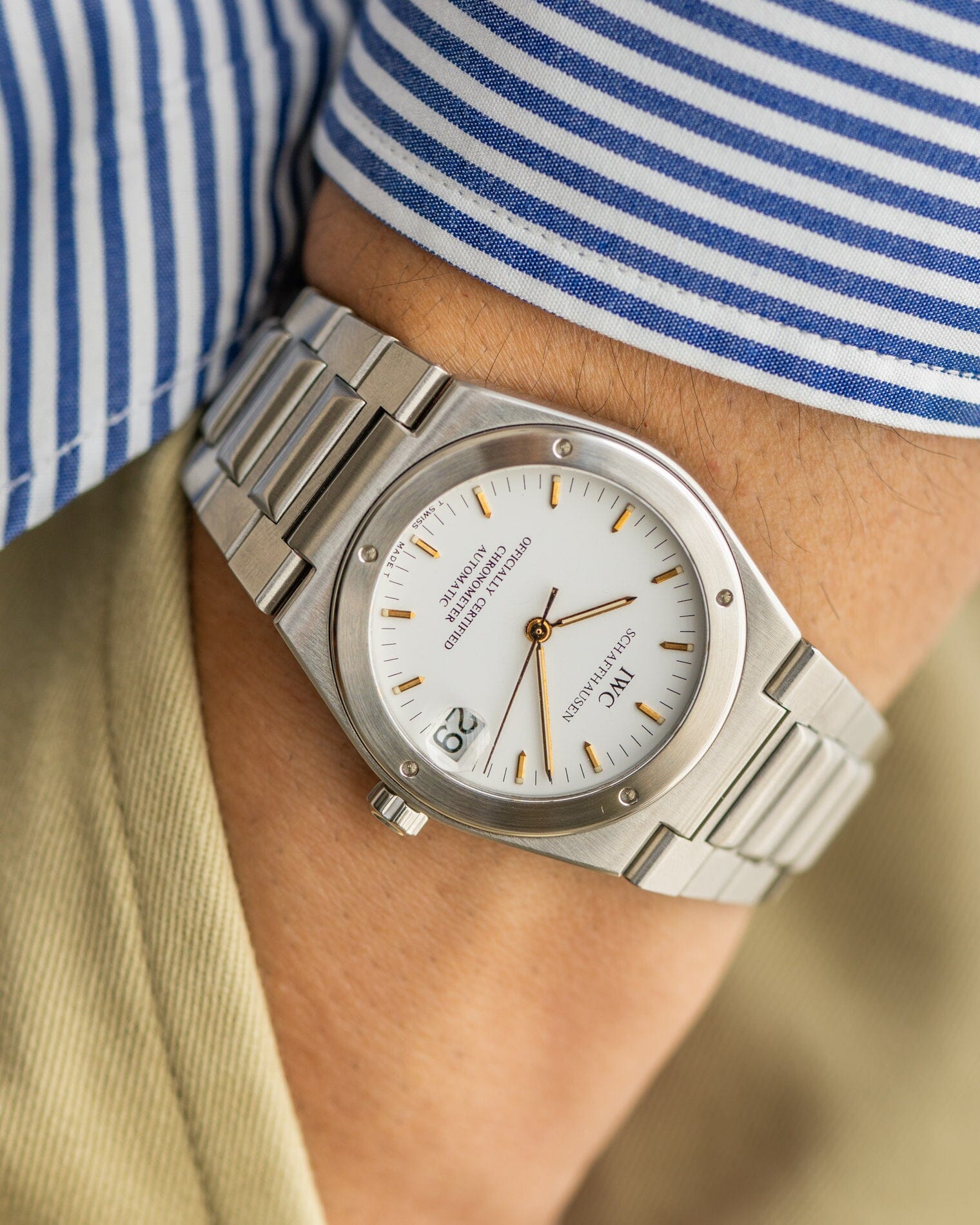 IWC インヂュニア 3521 ホワイト Watch IWC