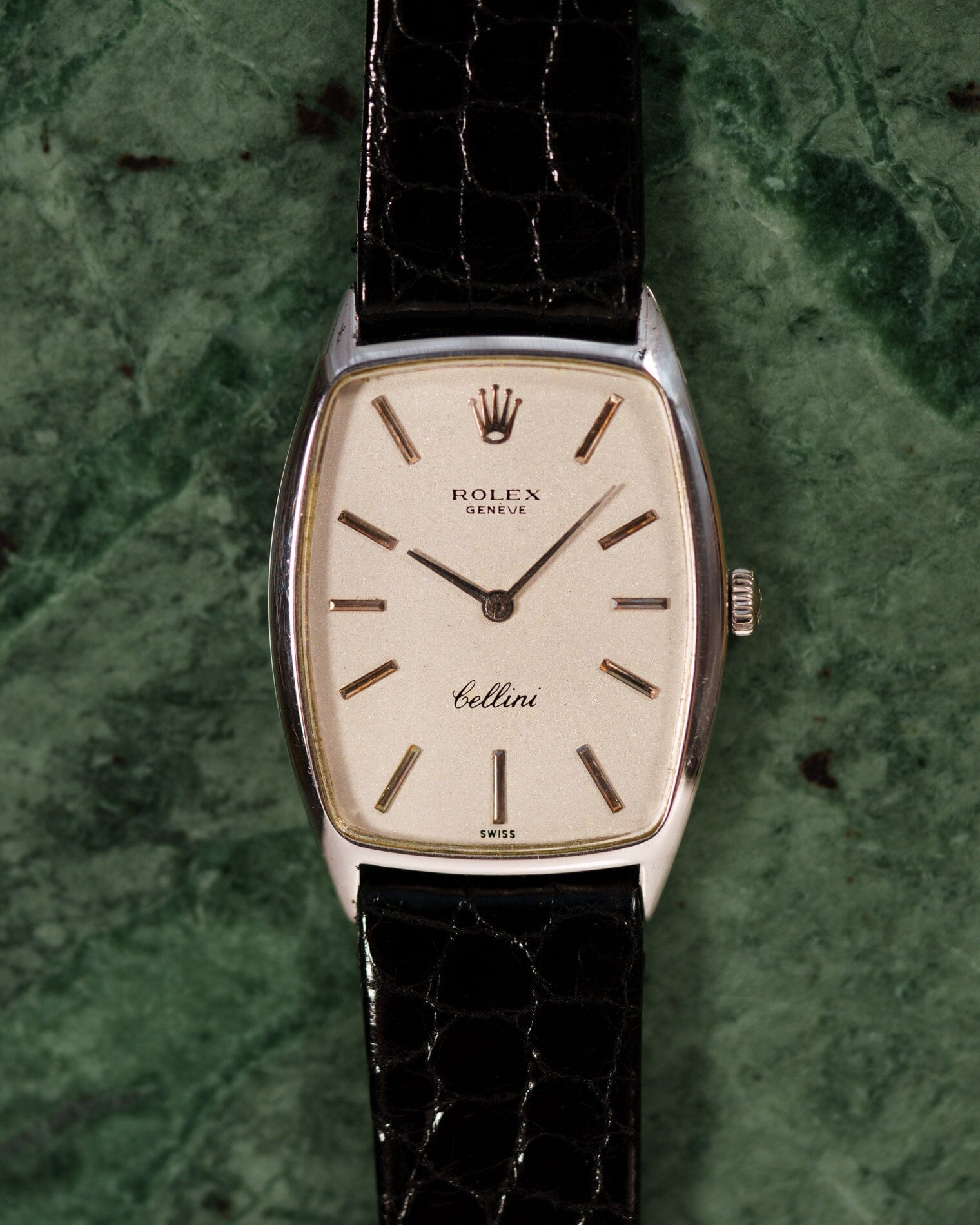 ロレックス チェリーニ 3807 WG シルバーダイアル Watch ROLEX