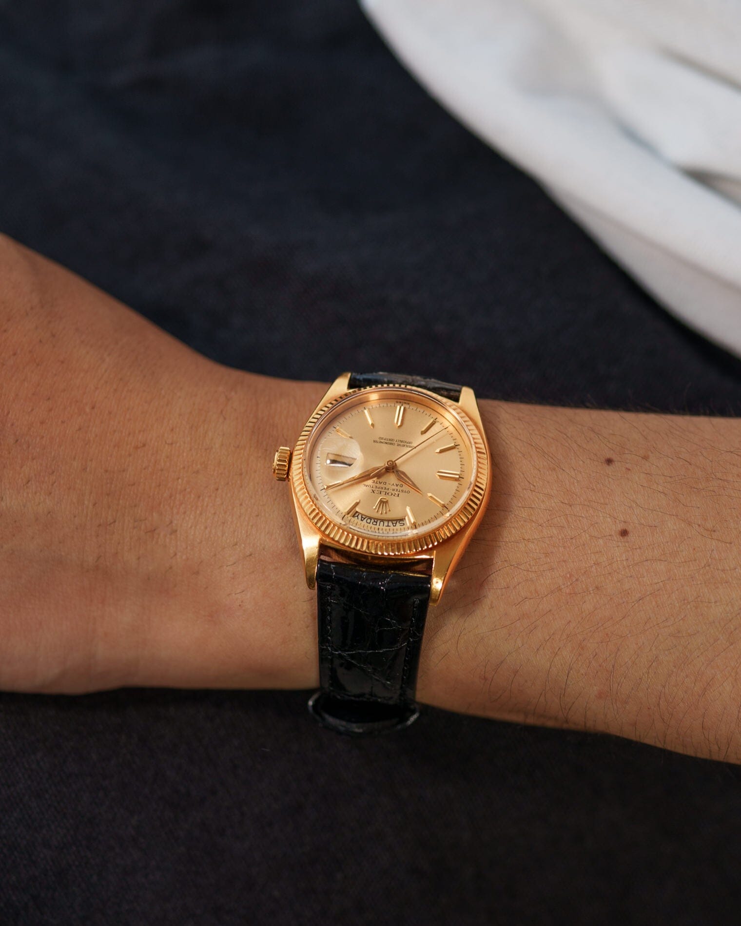 Rolex デイデイト 1803 YG シャンパンダイアル アルファハンド Watch ROLEX