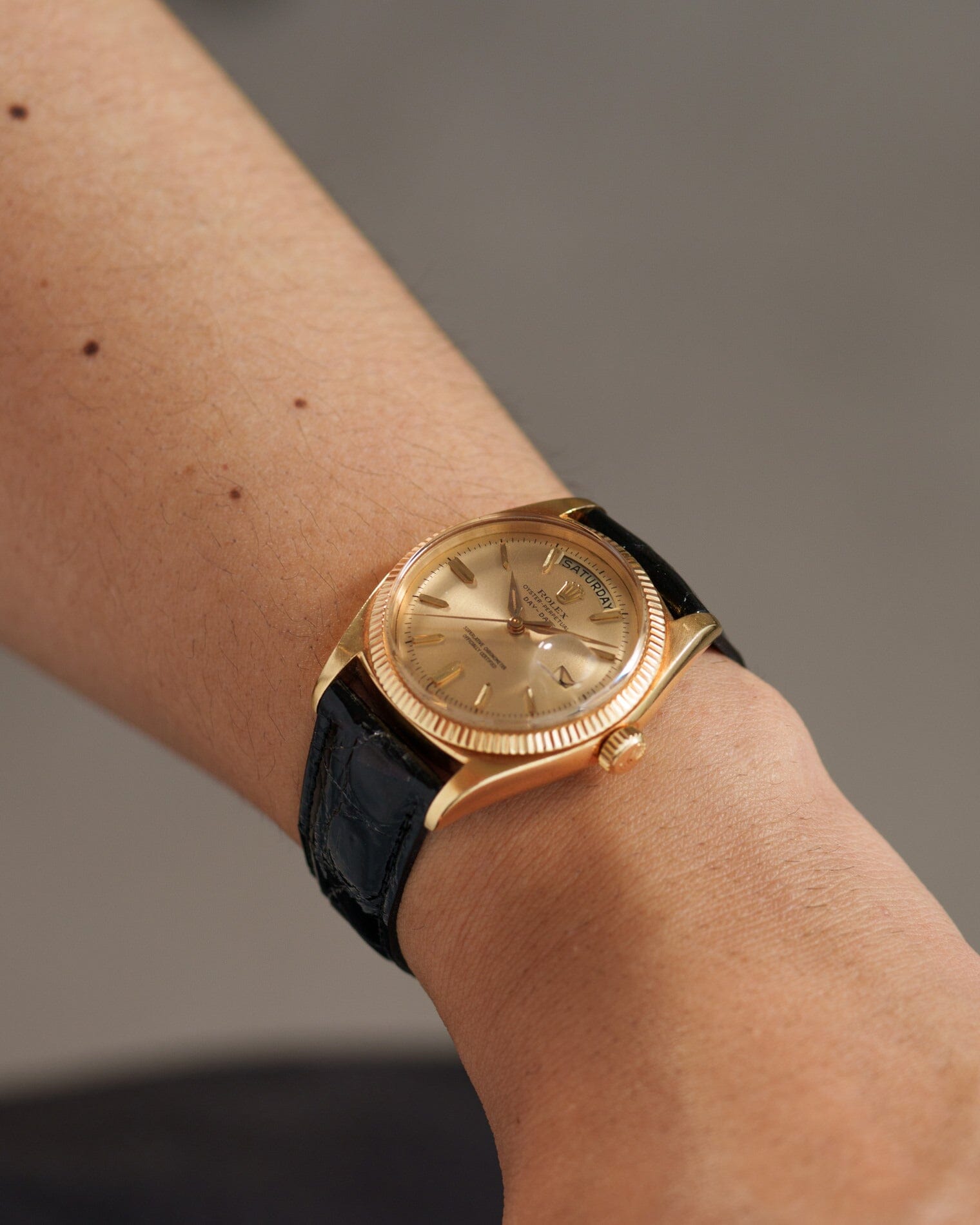 Rolex デイデイト 1803 YG シャンパンダイアル アルファハンド Watch ROLEX