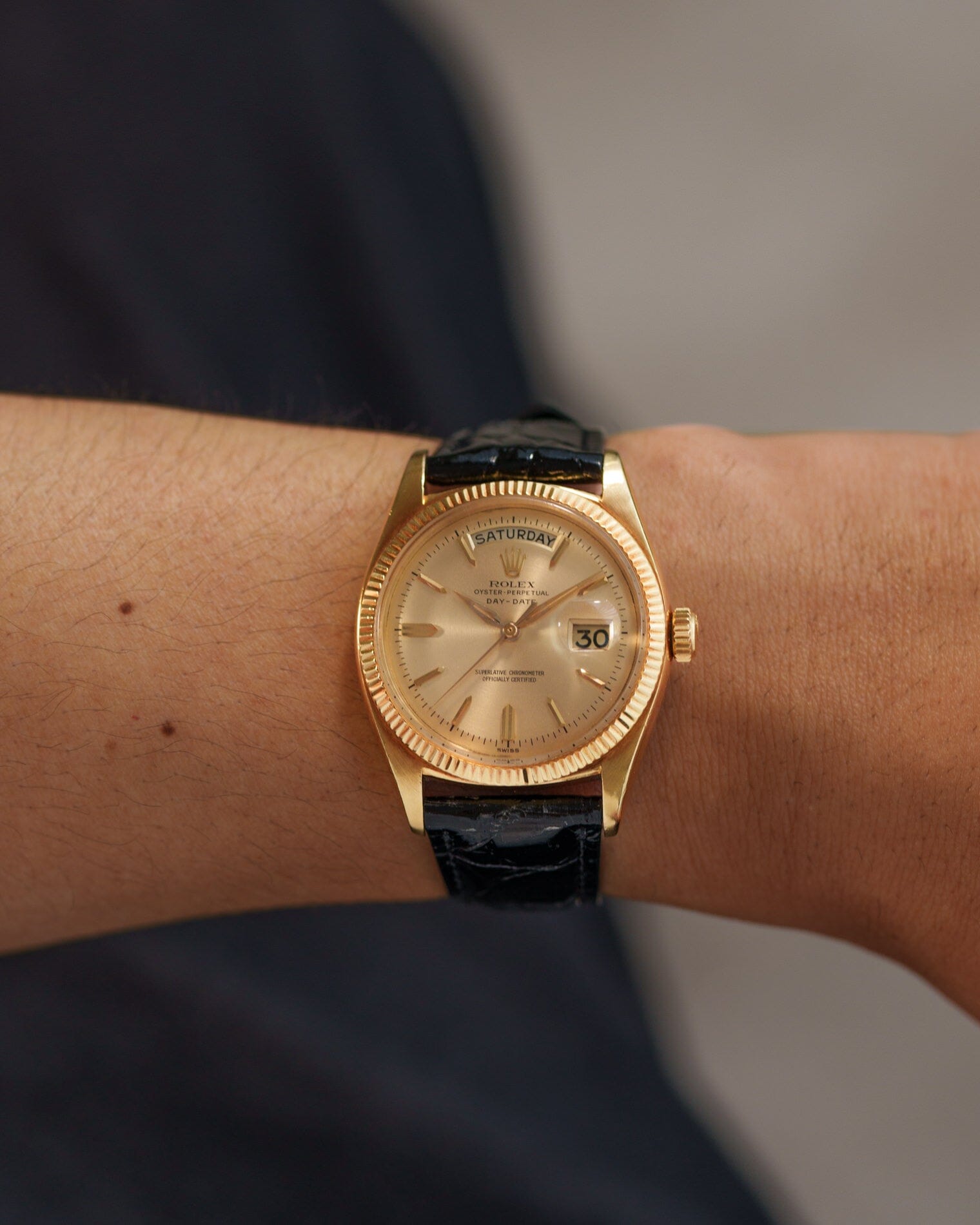 Rolex デイデイト 1803 YG シャンパンダイアル アルファハンド Watch ROLEX