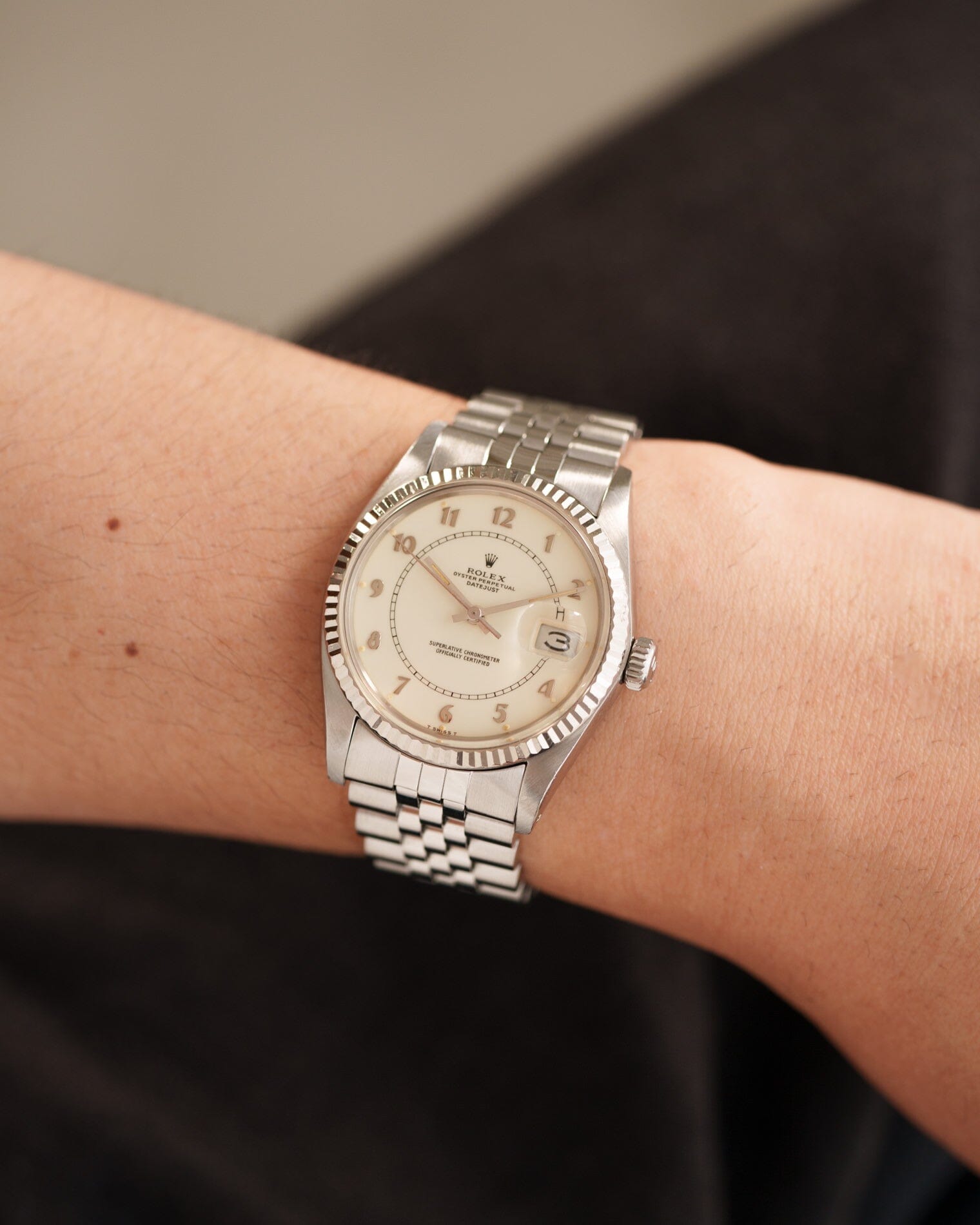 Rolex デイトジャスト 16014 クリームボイラーゲージ Watch ROLEX