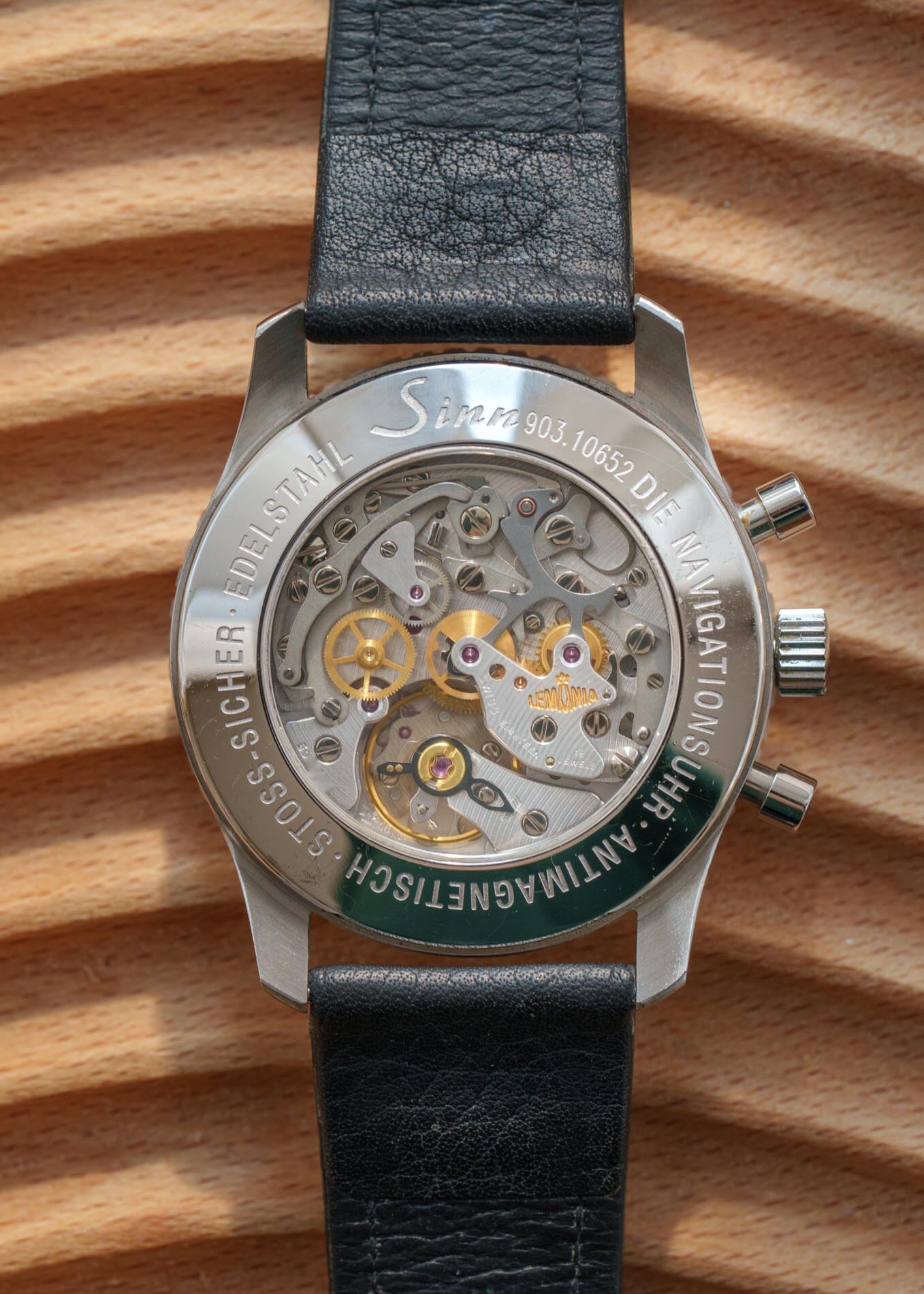 SINN 903 "ナビタイマー" スティール レマニア1873 手巻き 1980s Watch SINN