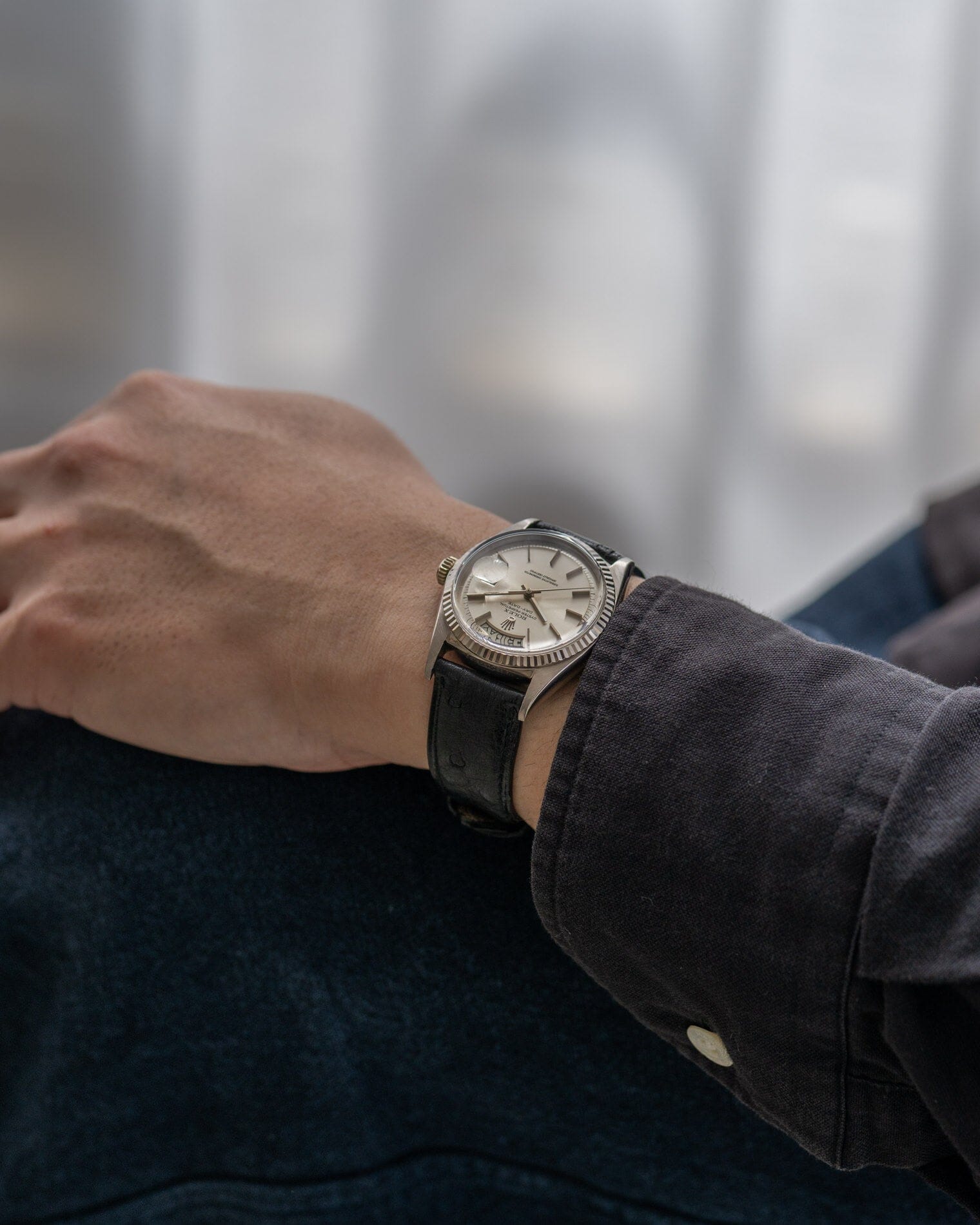 Rolex デイデイト 1803 WG シルバーダイアル Watch ROLEX