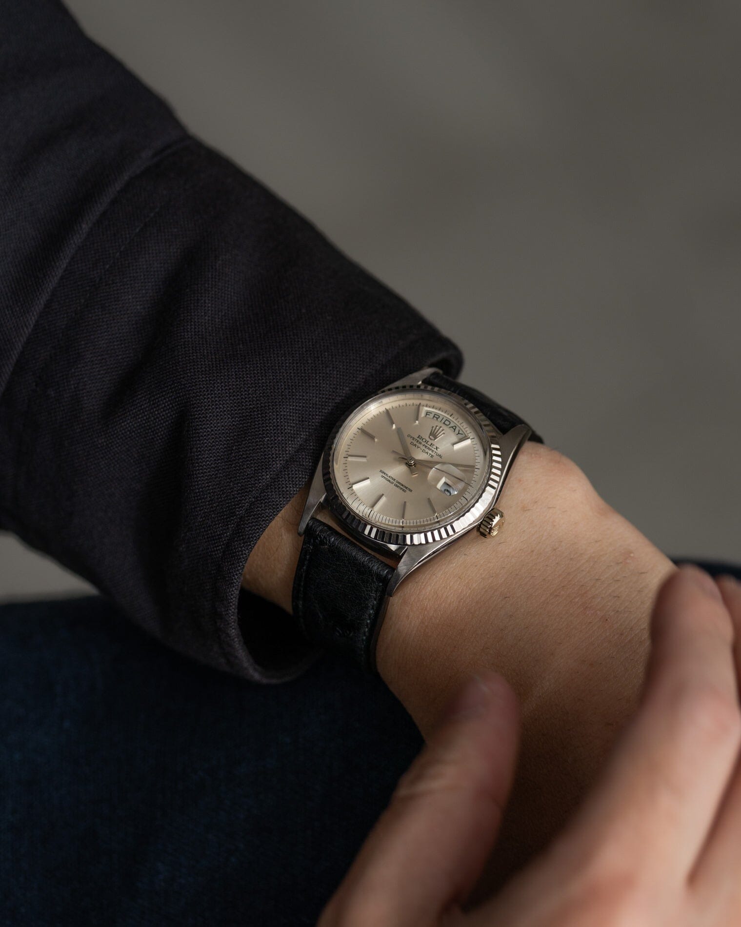 Rolex デイデイト 1803 WG シルバーダイアル Watch ROLEX