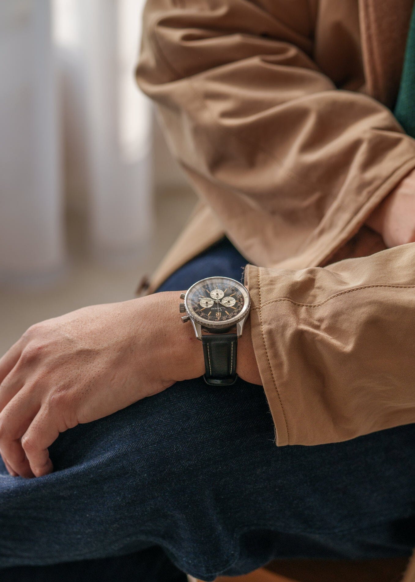 SINN 903 "ナビタイマー" スティール レマニア1873 手巻き 1980s Watch SINN