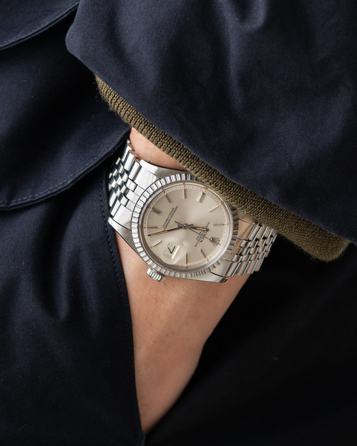 Rolex デイトジャスト 1603 シルバー シグマダイアル Watch ROLEX