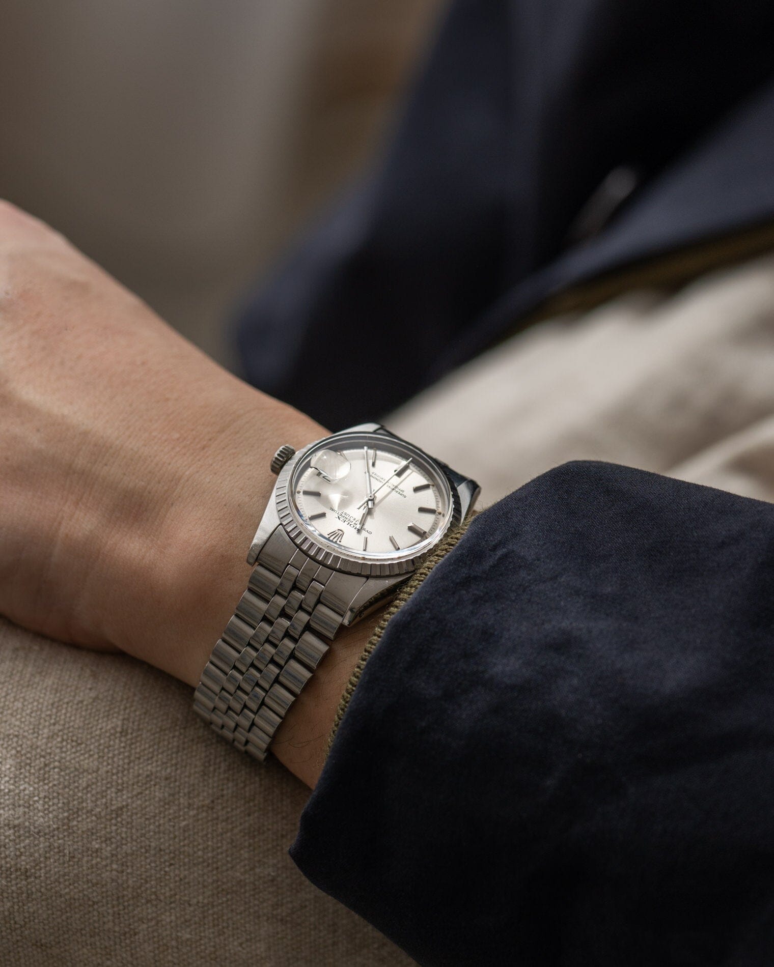 Rolex デイトジャスト 1603 シルバー シグマダイアル Watch ROLEX