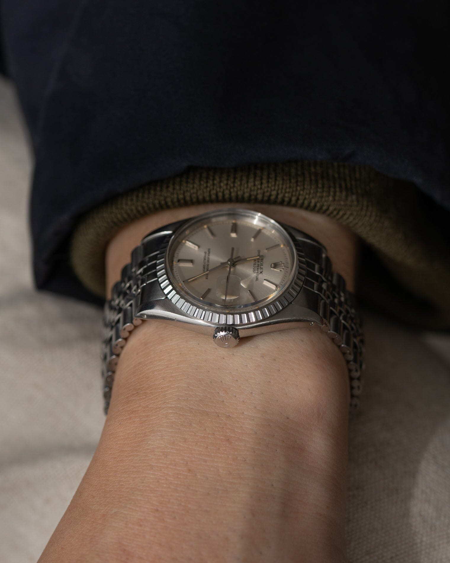 Rolex デイトジャスト 1603 シルバー シグマダイアル Watch ROLEX