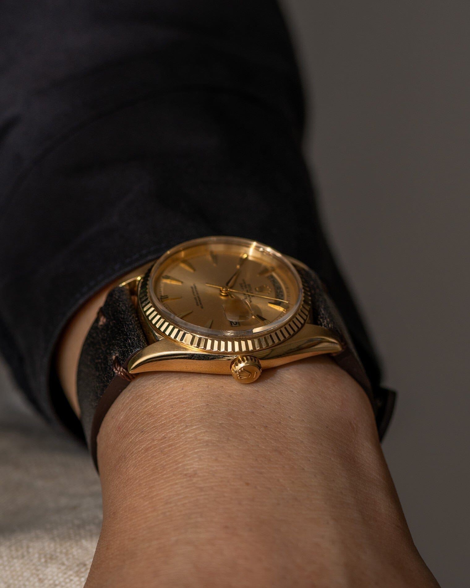 ROLEX デイデイト 1803 YG シャンパンダイアル Watch ROLEX