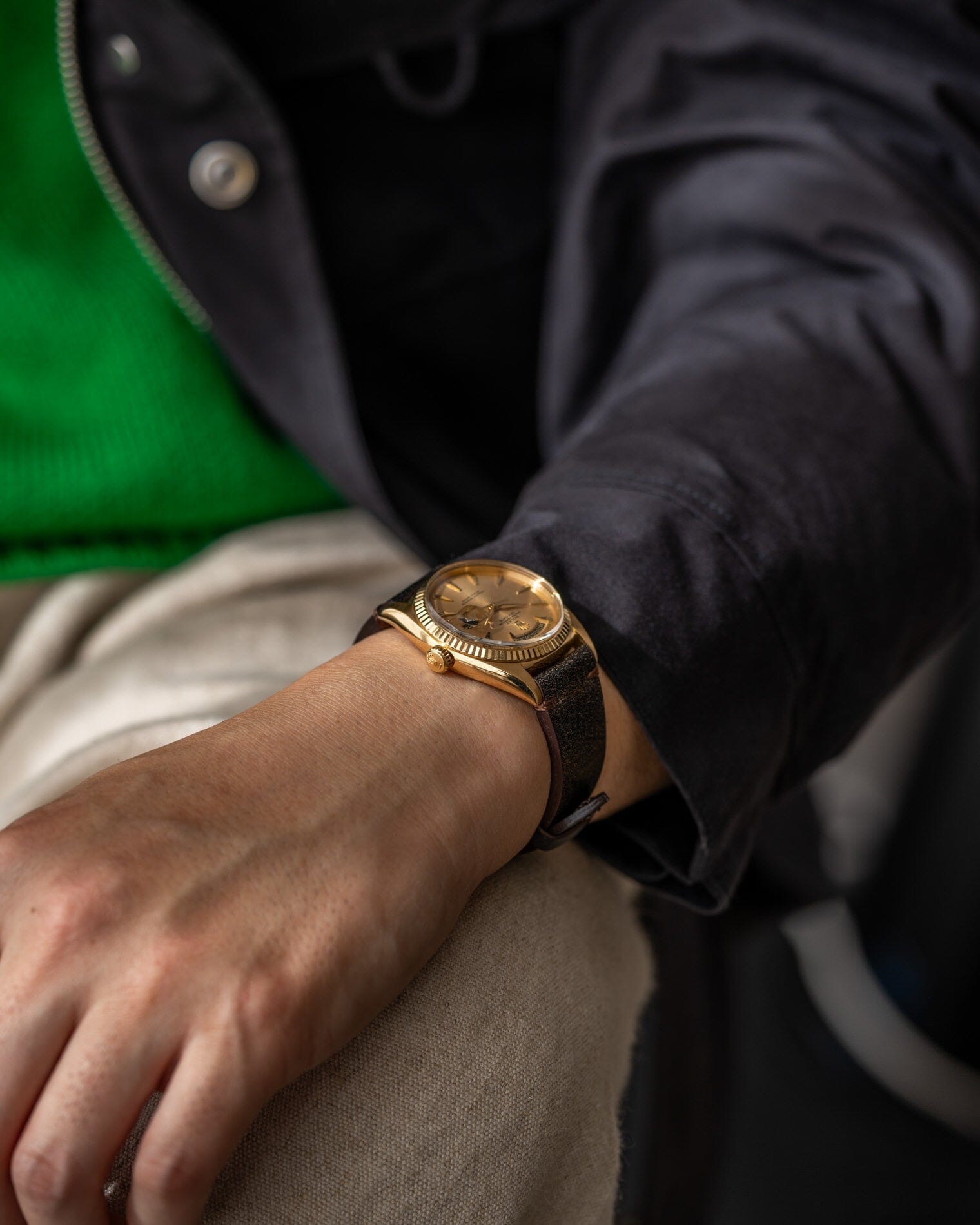 ROLEX デイデイト 1803 YG シャンパンダイアル Watch ROLEX