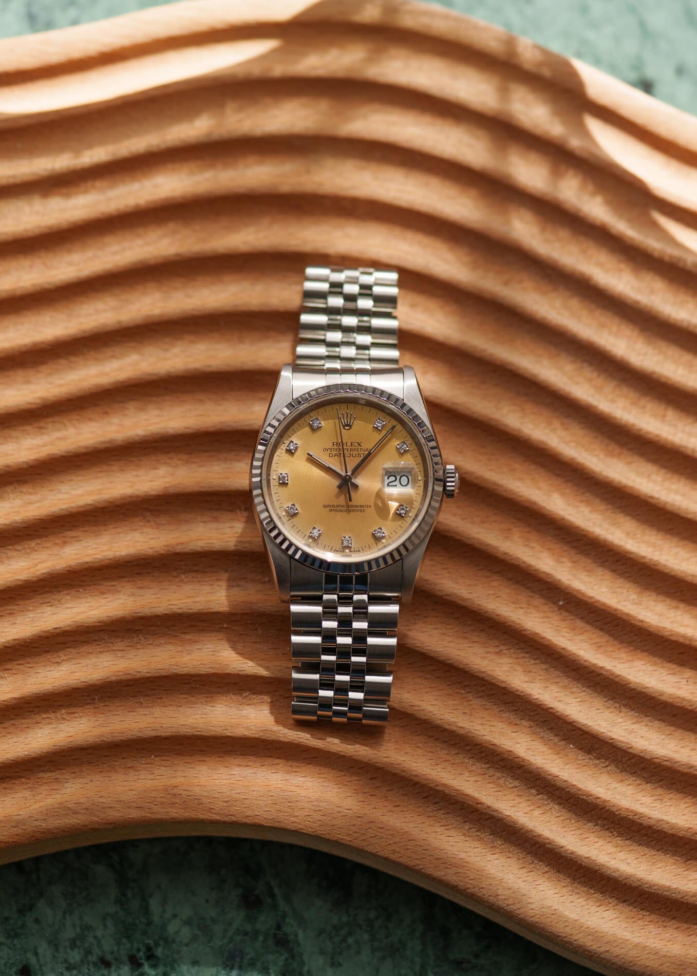 Rolex デイトジャスト 16234 シルバー ダイヤモンドダイアル 箱保証書付き Watch ROLEX