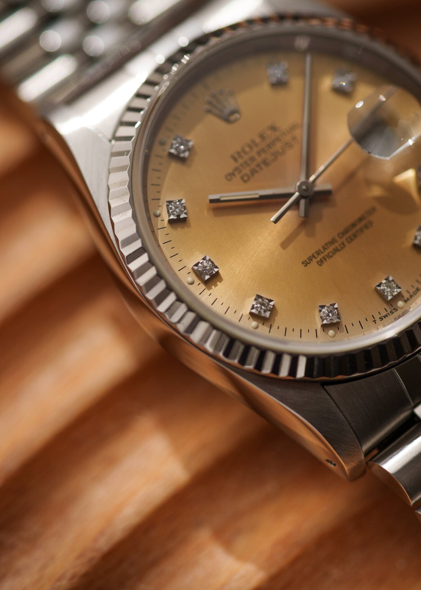 Rolex デイトジャスト 16234 シルバー ダイヤモンドダイアル 箱保証書付き Watch ROLEX