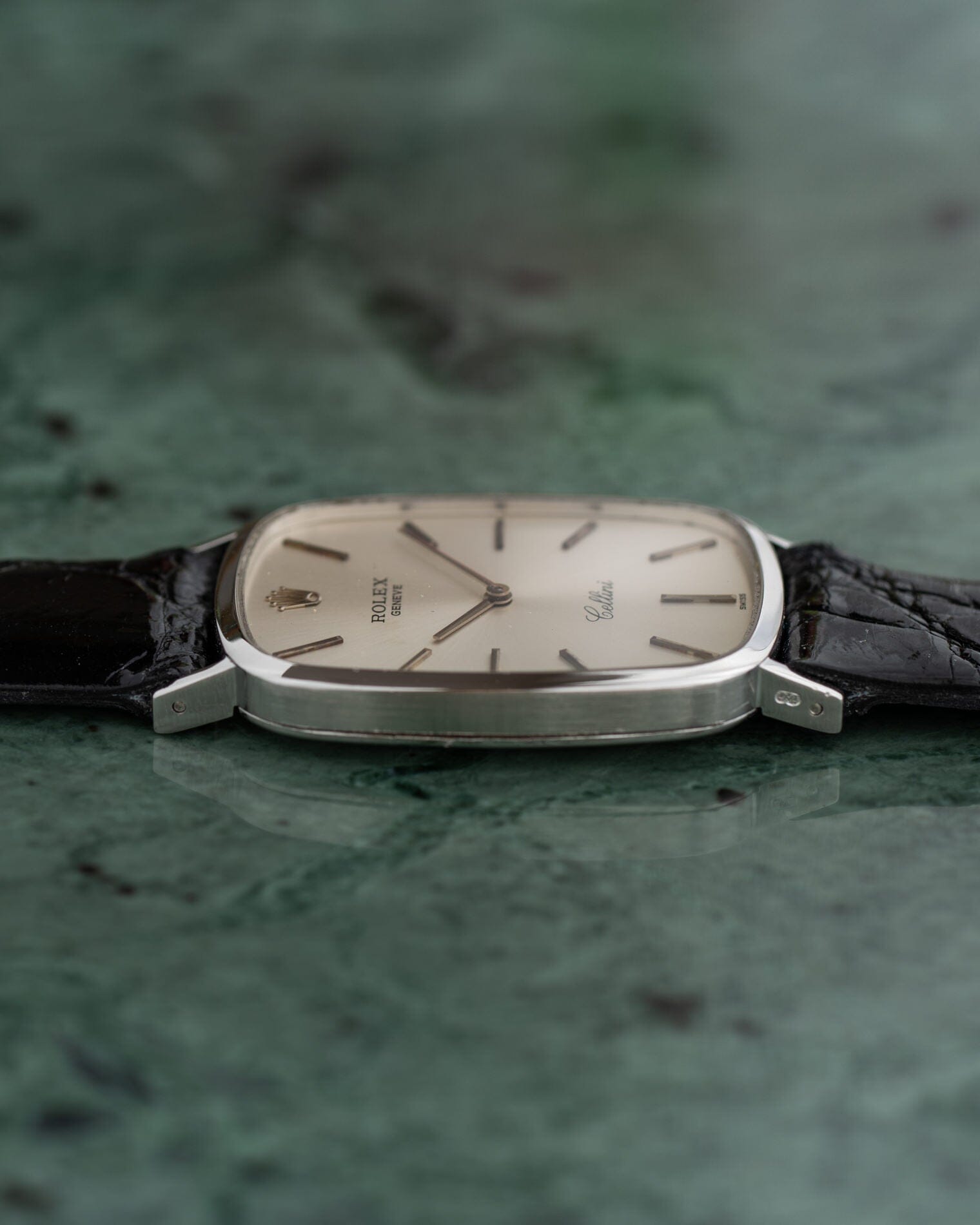 Rolex チェリーニ 4113 WG シルバーダイアル Watch ROLEX
