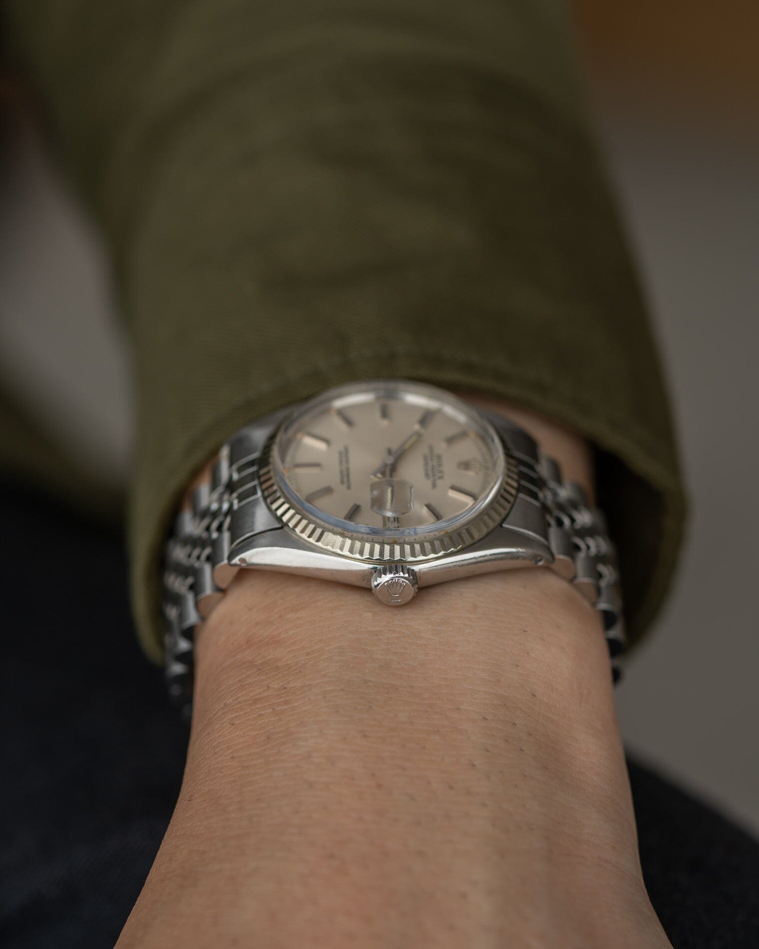 Rolex デイトジャスト 1601 シルバー 保証書付き Watch ROLEX