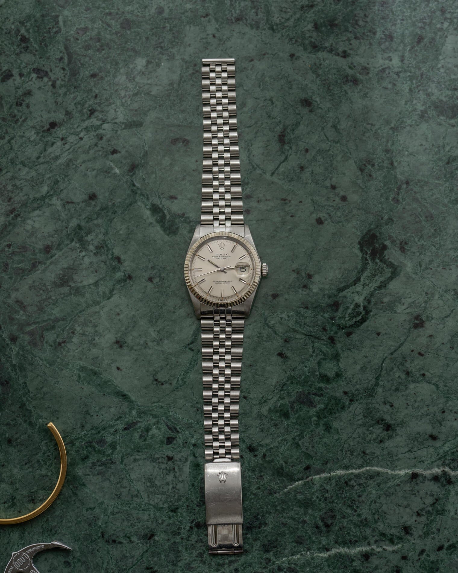 Rolex デイトジャスト 1601 シルバー 保証書付き Watch ROLEX