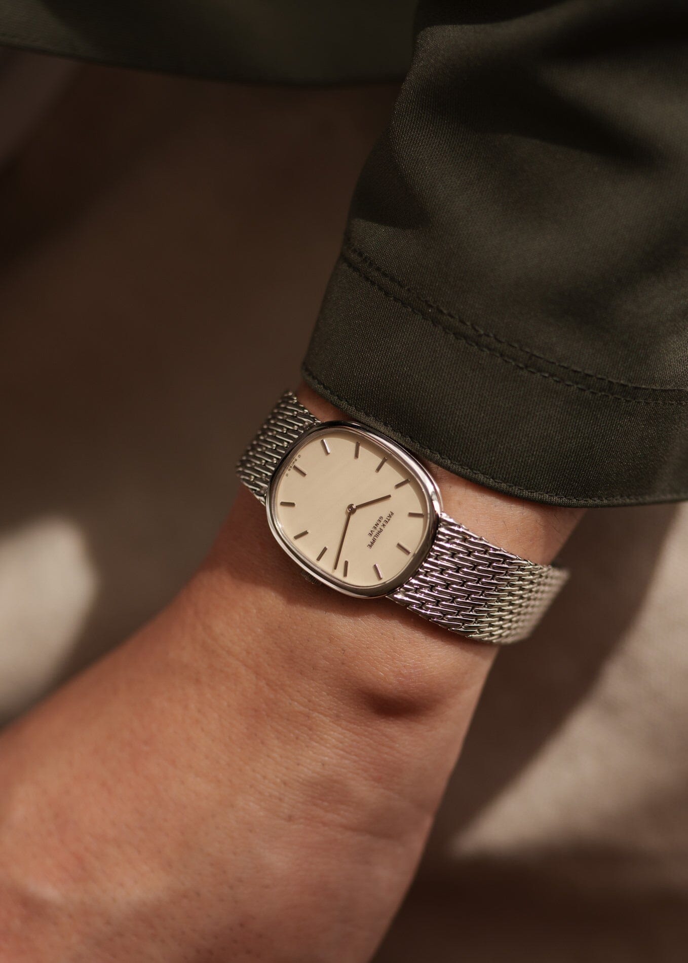 Patek Philippe Golden Ellipse 3848 WG Cream Dial Watch PATEK PHILIPPE