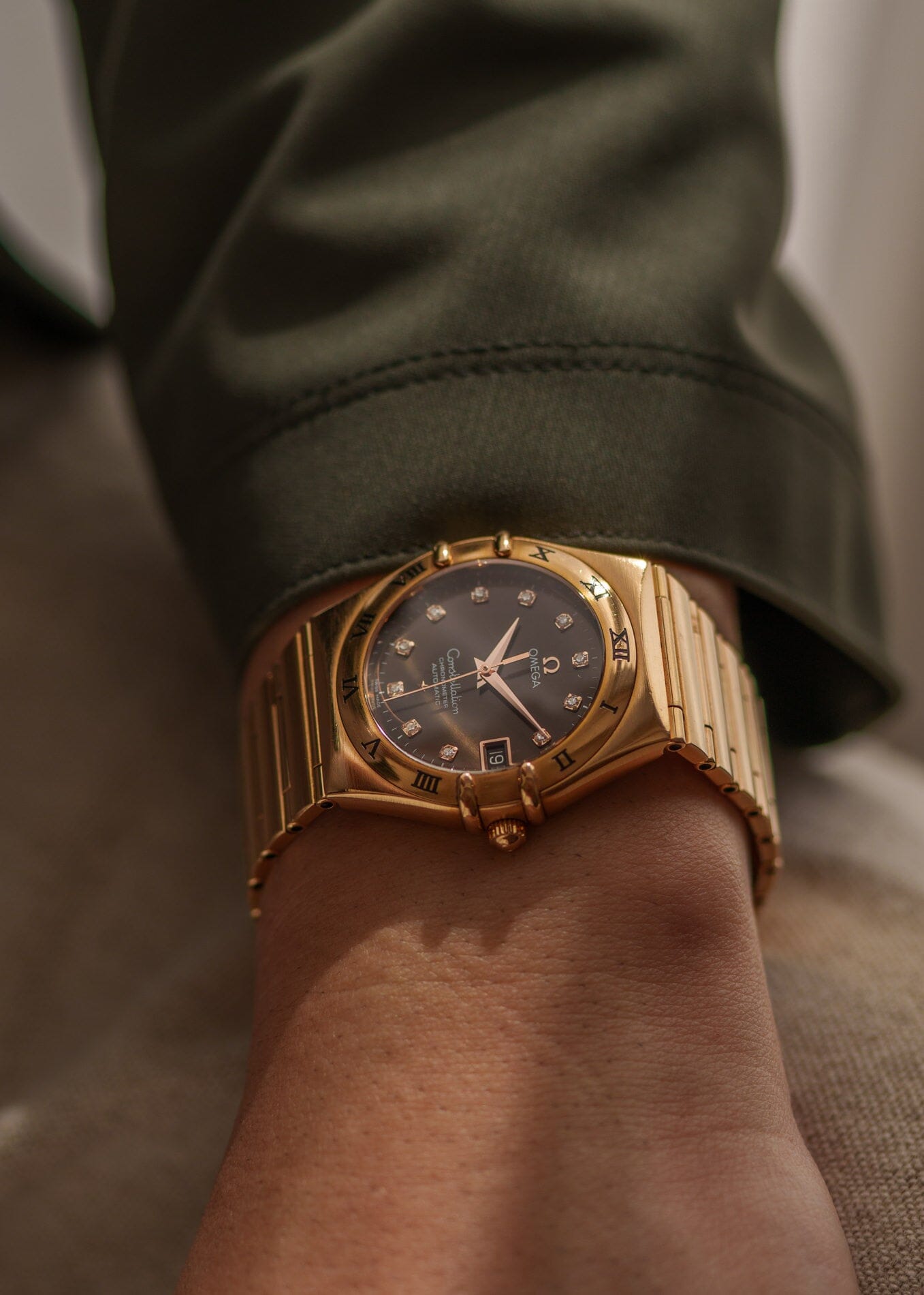Omega コンステレーション 1103.60.00 RG ブラウンダイヤモンドダイアル フルセット Watch OMEGA