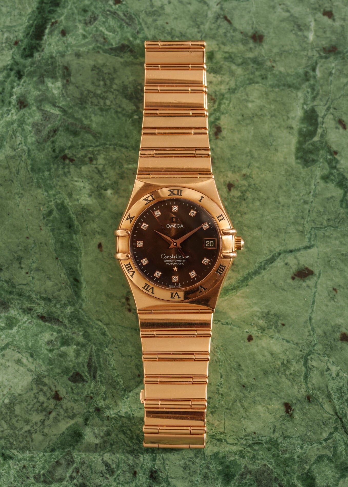 Omega コンステレーション 1103.60.00 RG ブラウンダイヤモンドダイアル フルセット Watch OMEGA