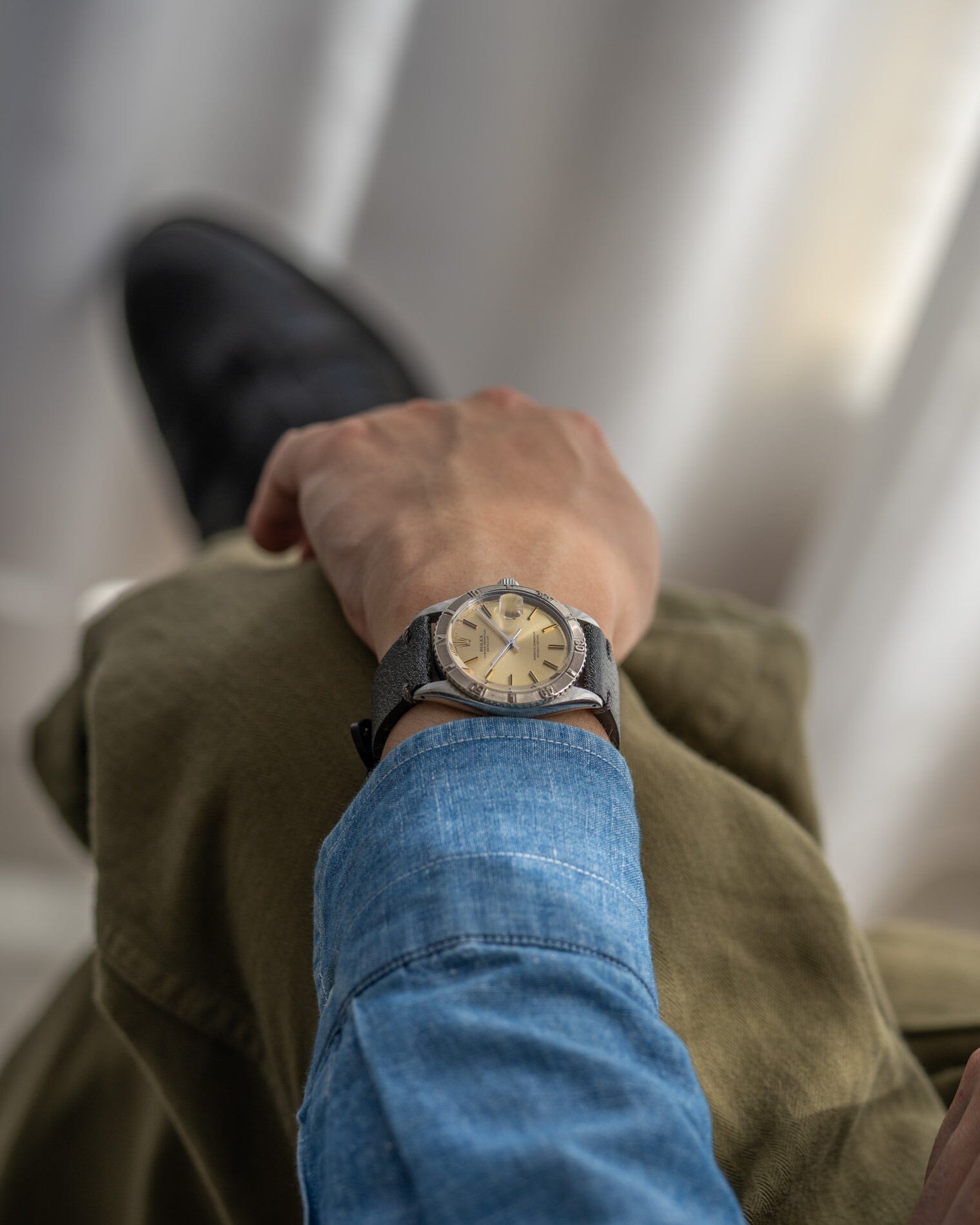 Rolex デイトジャスト 1625 "サンダーバード" アイボリーダイアル Watch ROLEX