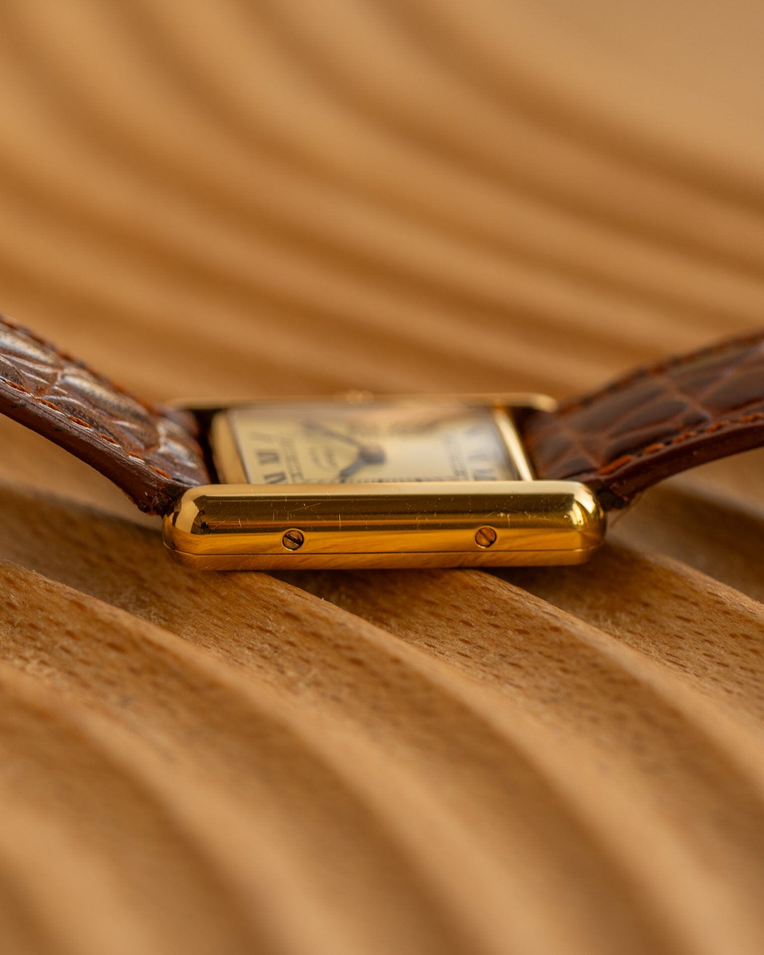 カルティエ マストタンク SM アイボリーローマン QZ Watch CARTIER