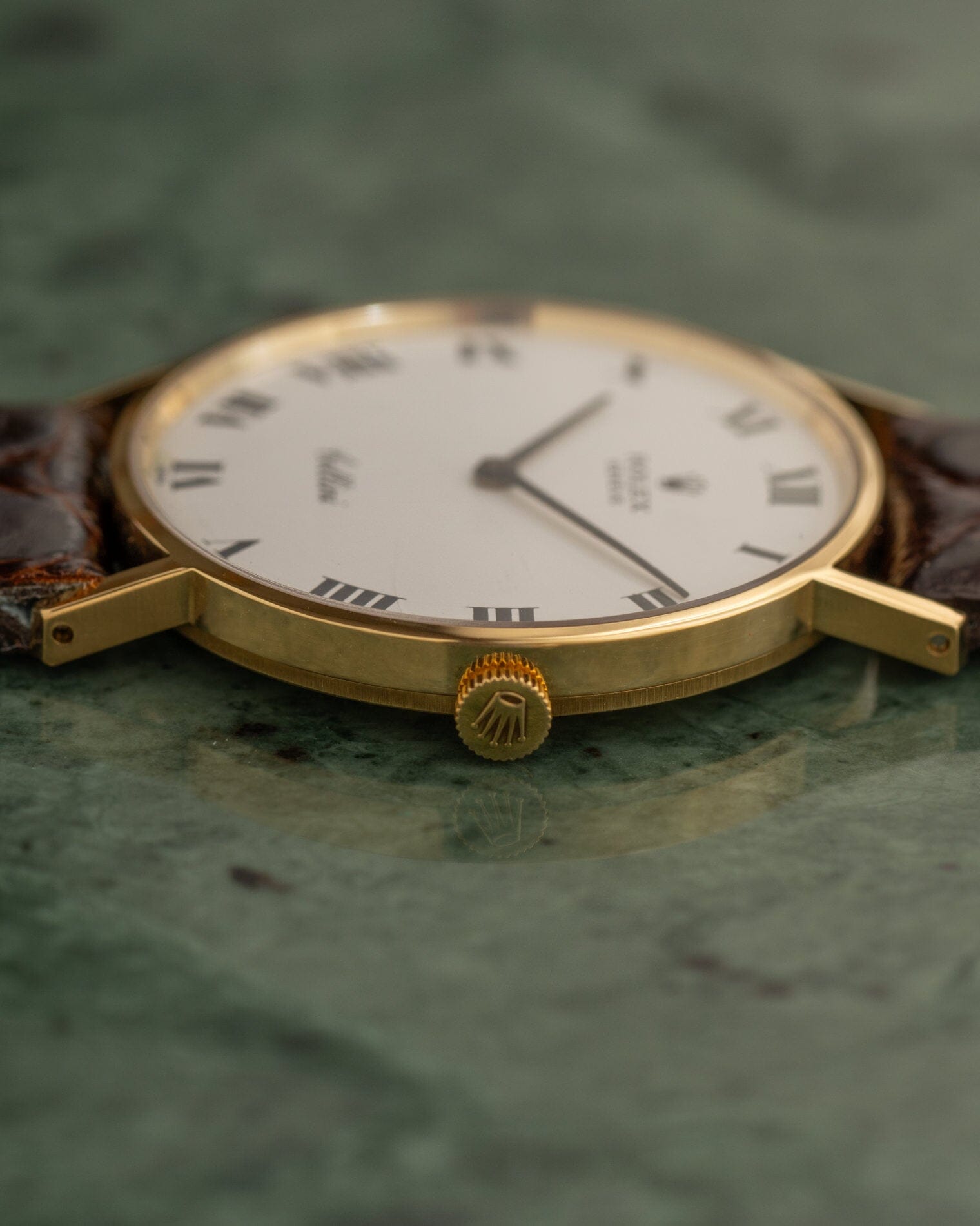 Rolex チェリーニ 3833 YG ホワイトローマン Watch ROLEX