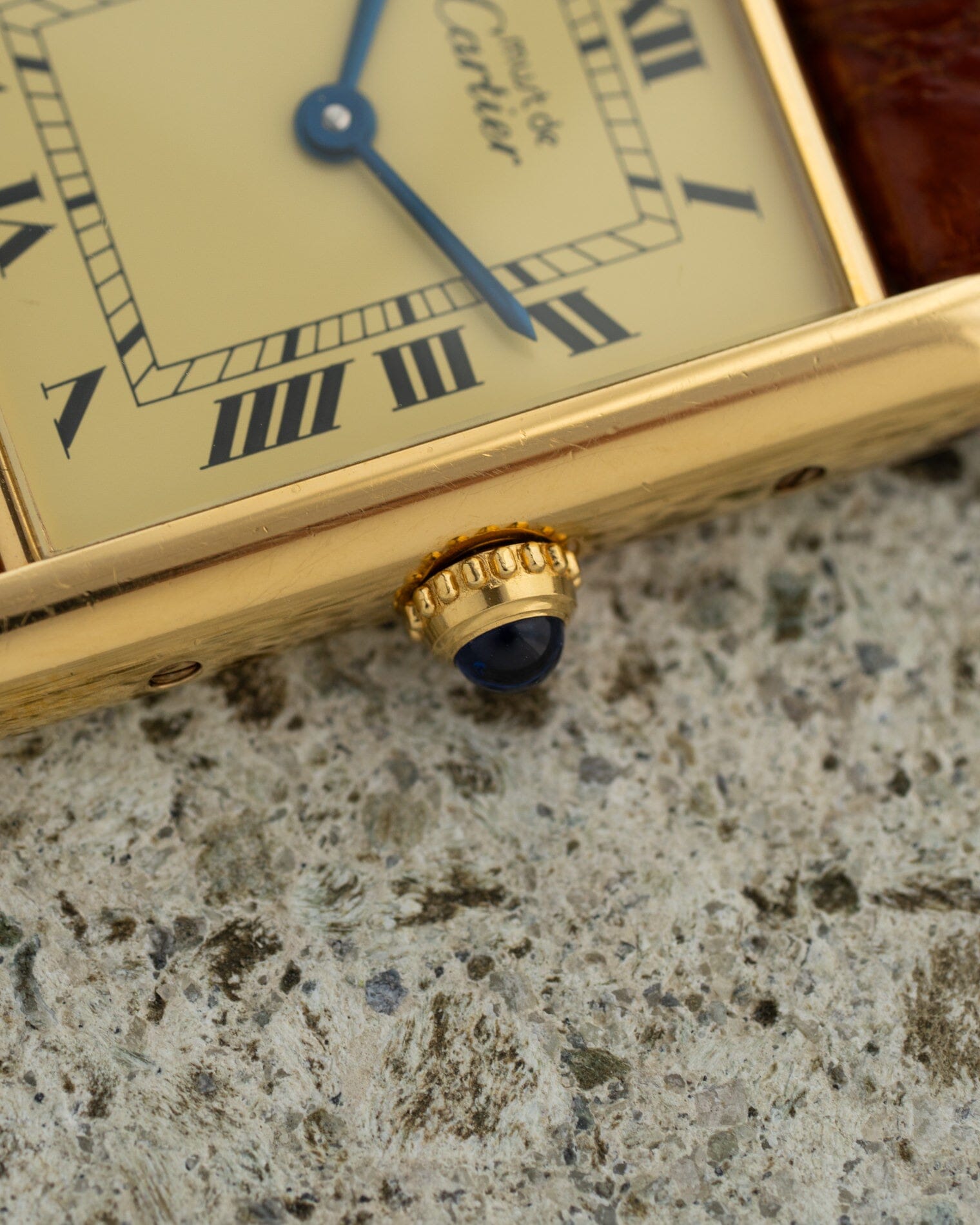 カルティエ マストタンク LM アイボリーローマン QZ Watch CARTIER