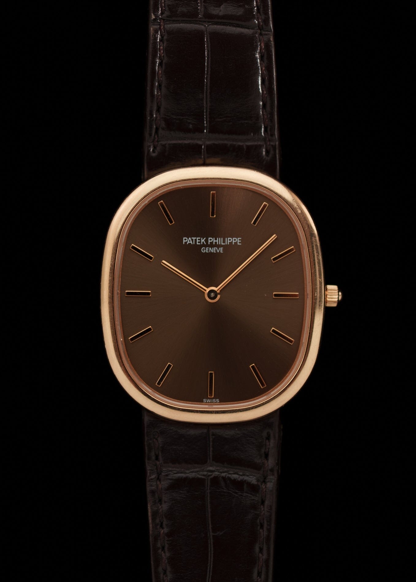 Patek Philippe ゴールデンエリプス 3738 "Jumbo" 自動巻き PG ブラウンダイアル Watch PATEK PHILIPPE