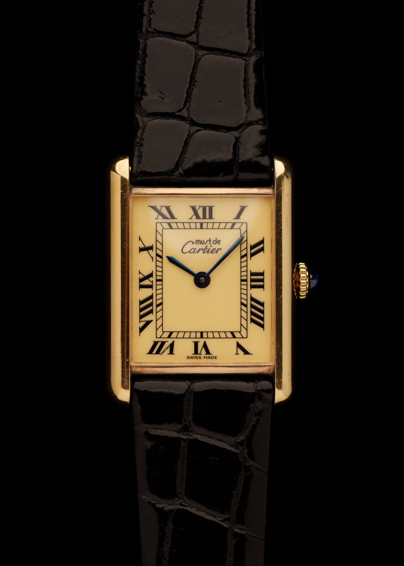 カルティエ マストタンク LM アイボリーローマン 手巻き 永久保証書付き Watch CARTIER