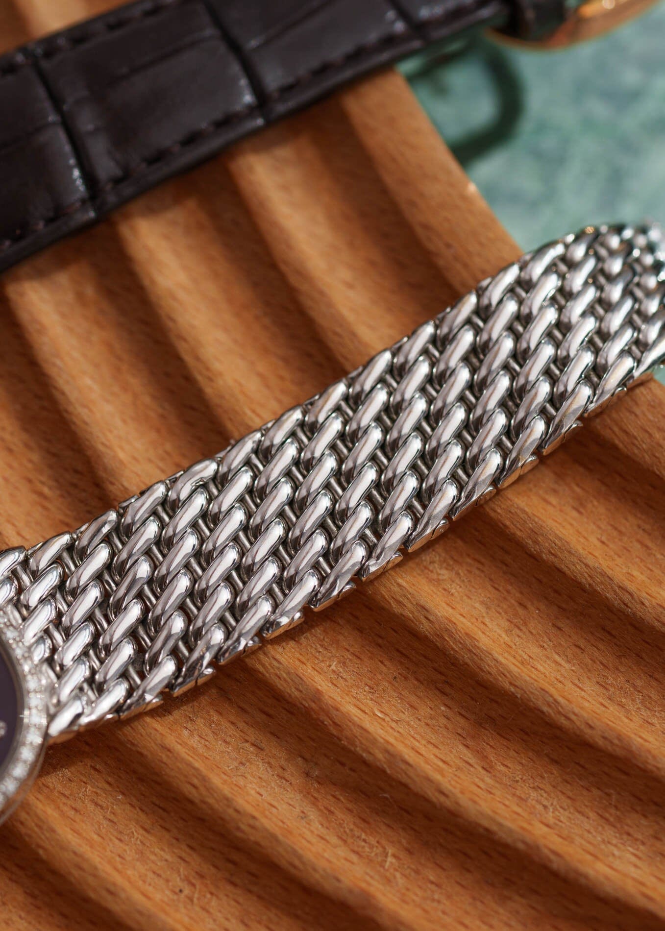 Patek Philippe ゴールデンエリプス 3849 WG ベゼルダイヤ ブルーダイアル 保証書付き Watch PATEK PHILIPPE