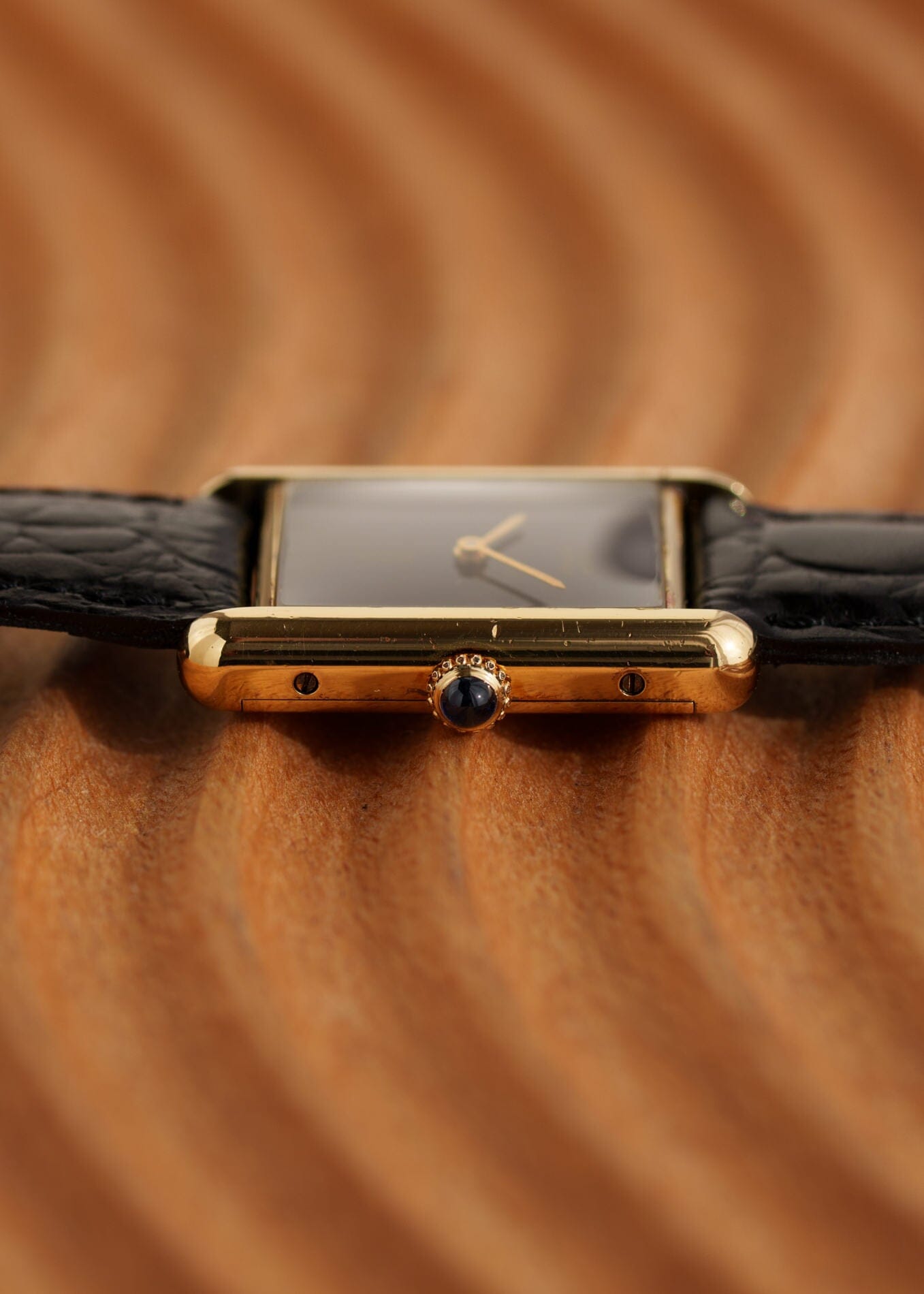 カルティエ マストタンク LM 手巻き ブラックオニキス Watch CARTIER