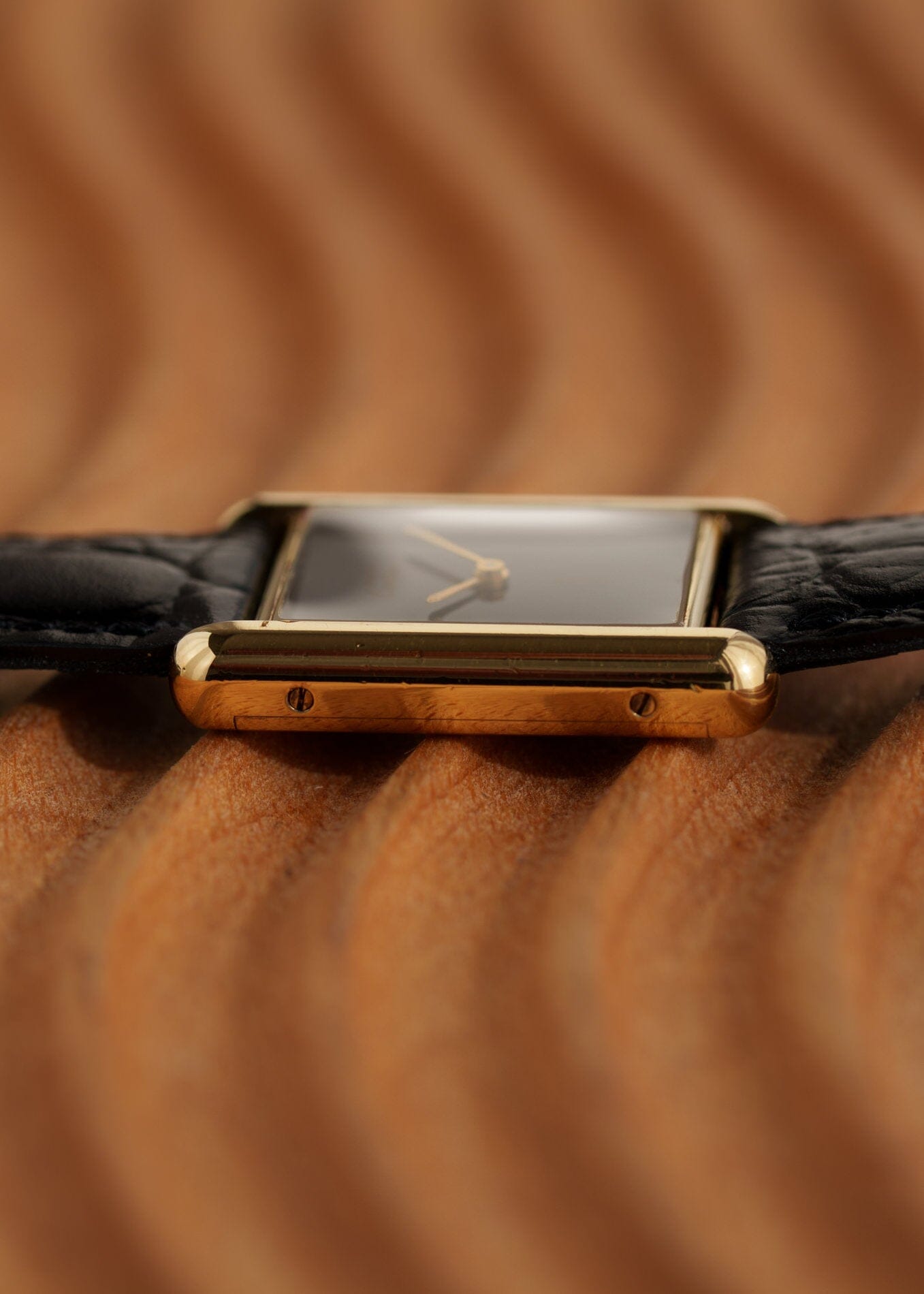 カルティエ マストタンク LM 手巻き ブラックオニキス Watch CARTIER
