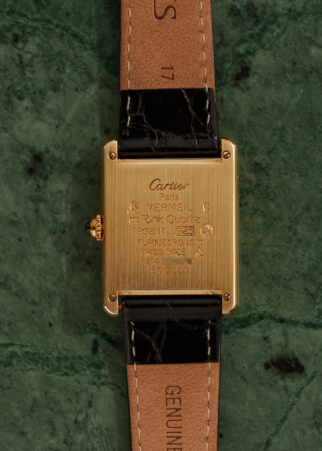 カルティエ マストタンク LM 縦ローマン QZ Watch CARTIER
