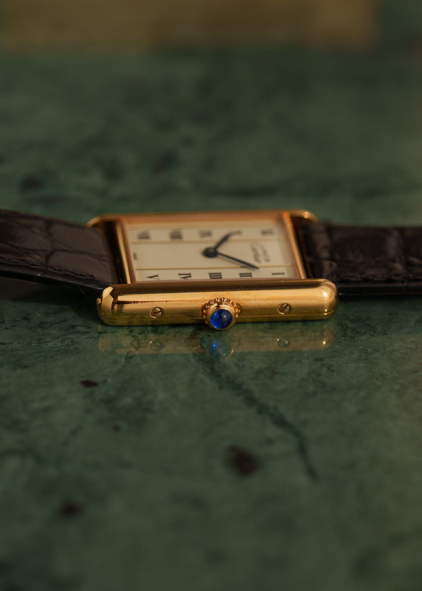 カルティエ マストタンク LM 縦ローマン QZ Watch CARTIER