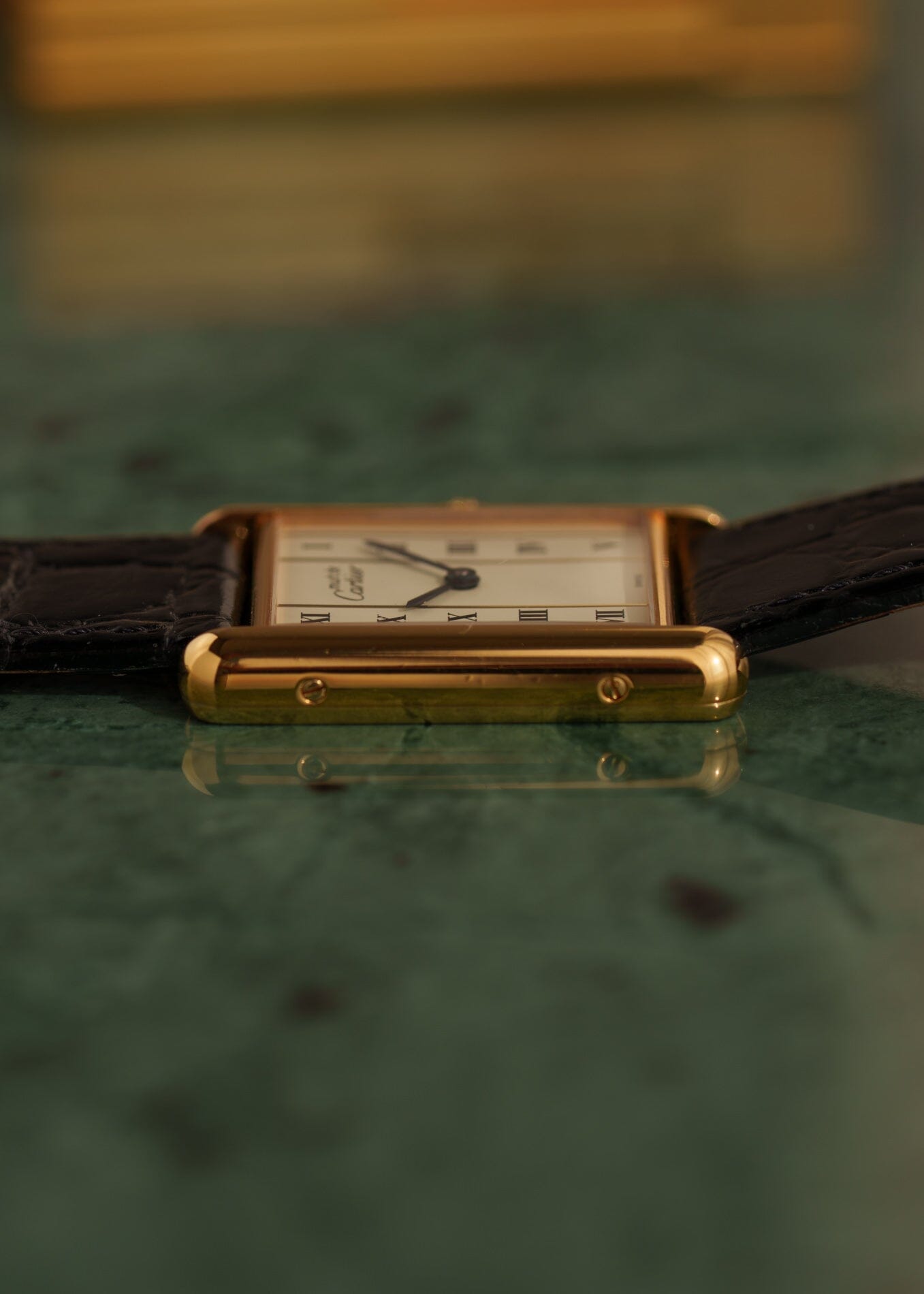 カルティエ マストタンク LM 縦ローマン QZ Watch CARTIER