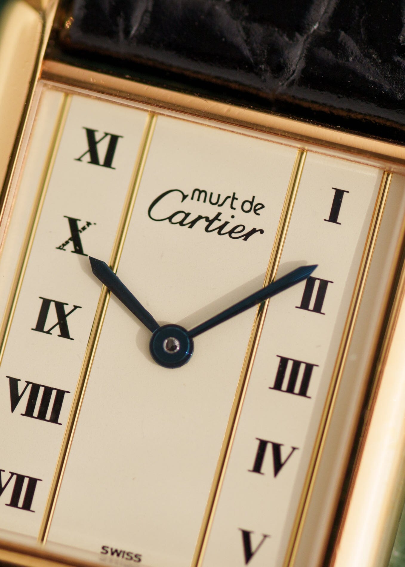 カルティエ マストタンク LM 縦ローマン QZ Watch CARTIER