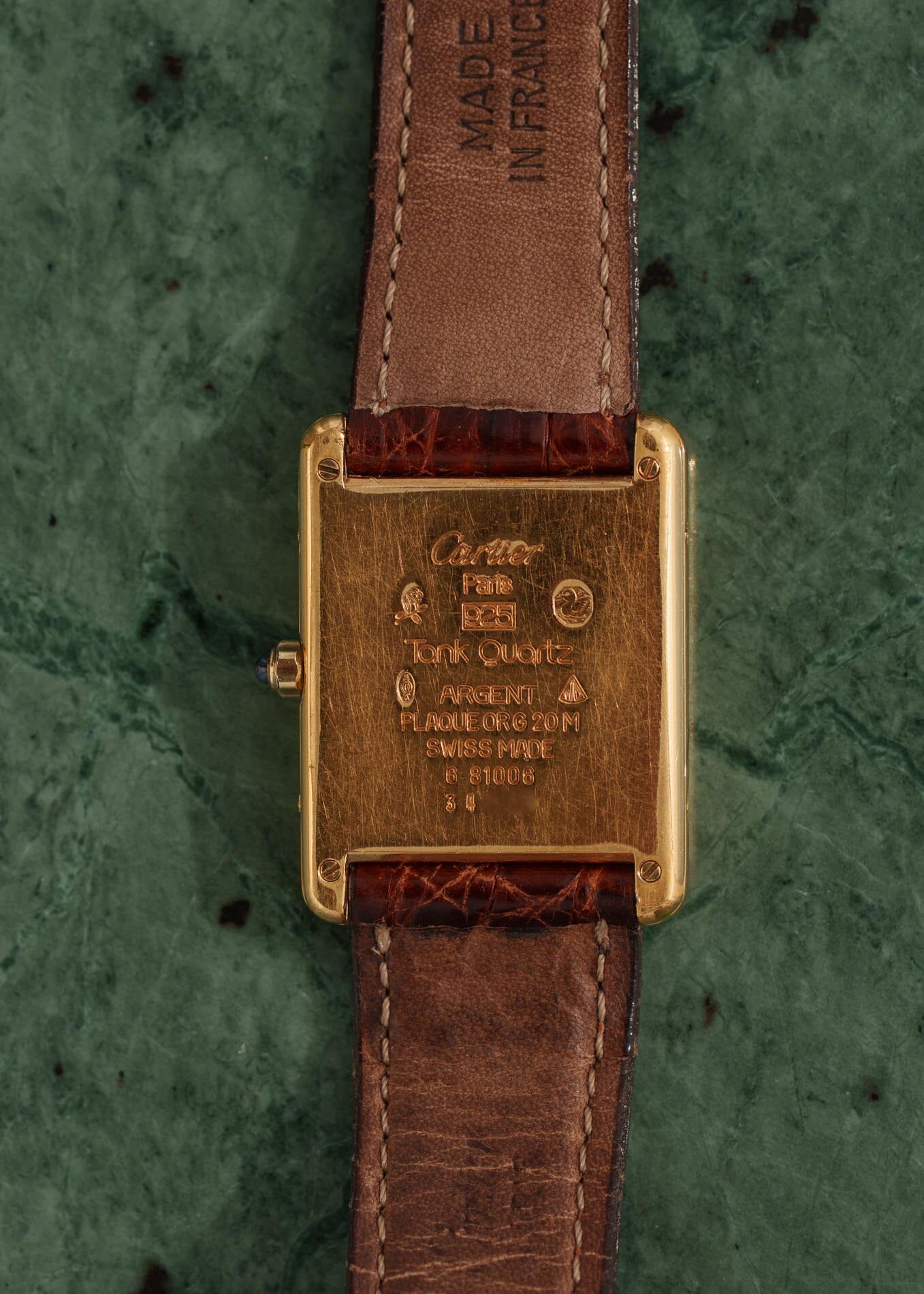 カルティエ マストタンク LM グレー QZ Watch CARTIER