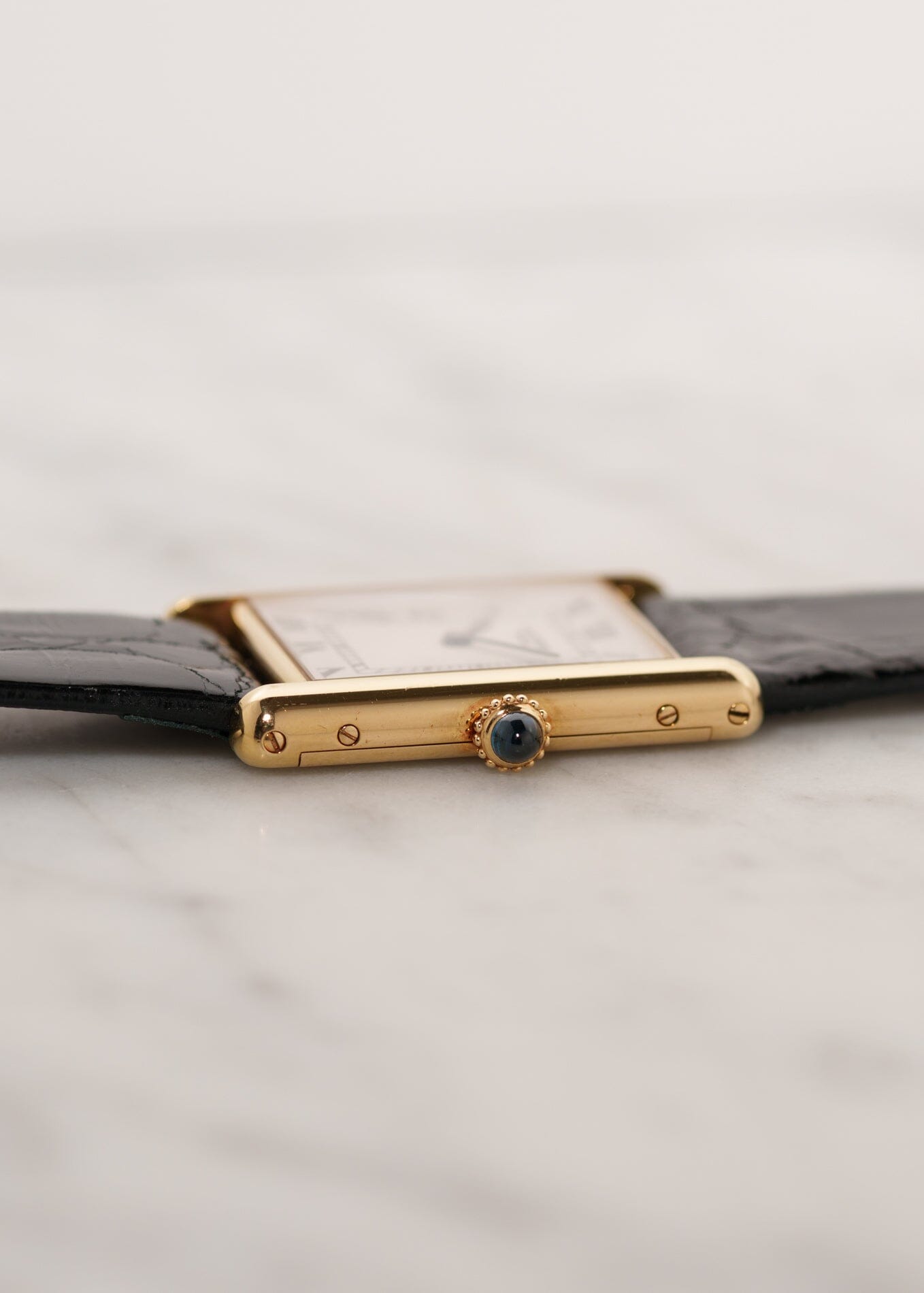 Cartier タンク ルイ カルティエ LM YG CPCP 1600B 箱付き Watch CARTIER