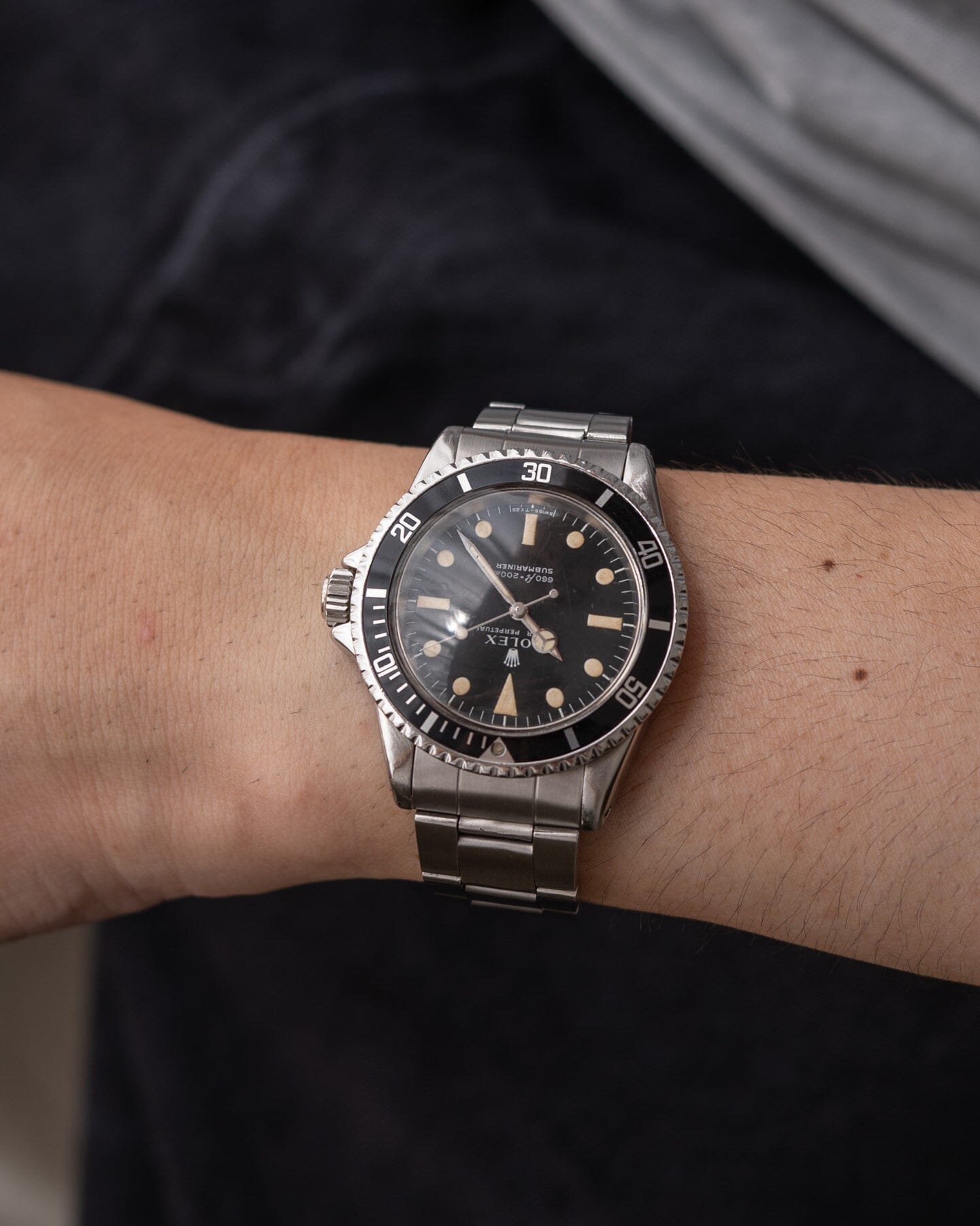 Rolex Submariner 5513 Feet First "Serif Dial" Watch ROLEX