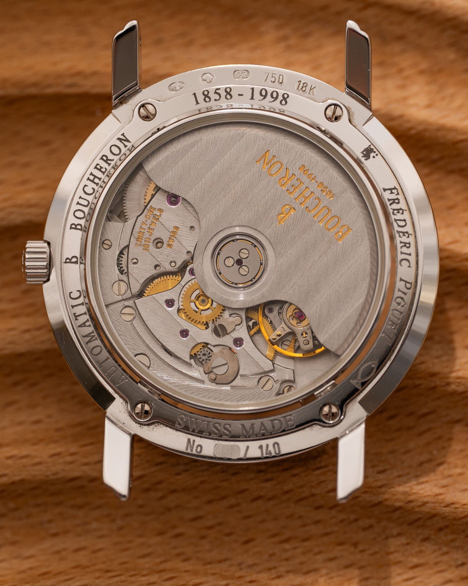Boucheron ラウンド WG 140周年記念 フレデリック・ピゲ Watch BOUCHERON