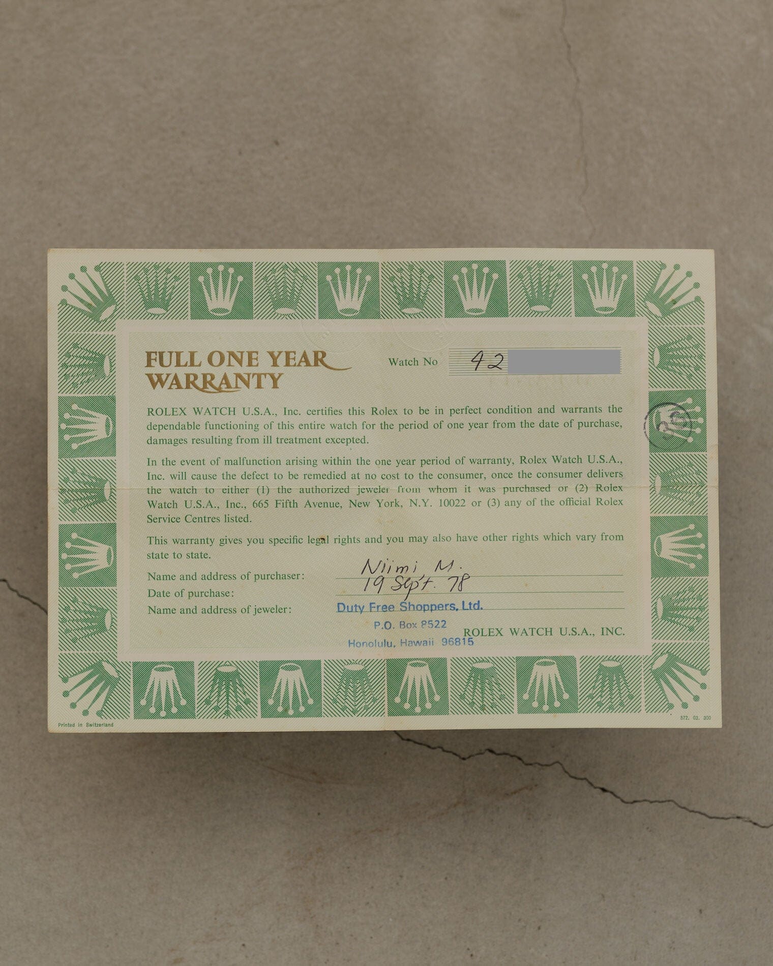 Rolex チェリーニ 3804 WG シルバーシグマダイアル 箱保証書付き Watch ROLEX