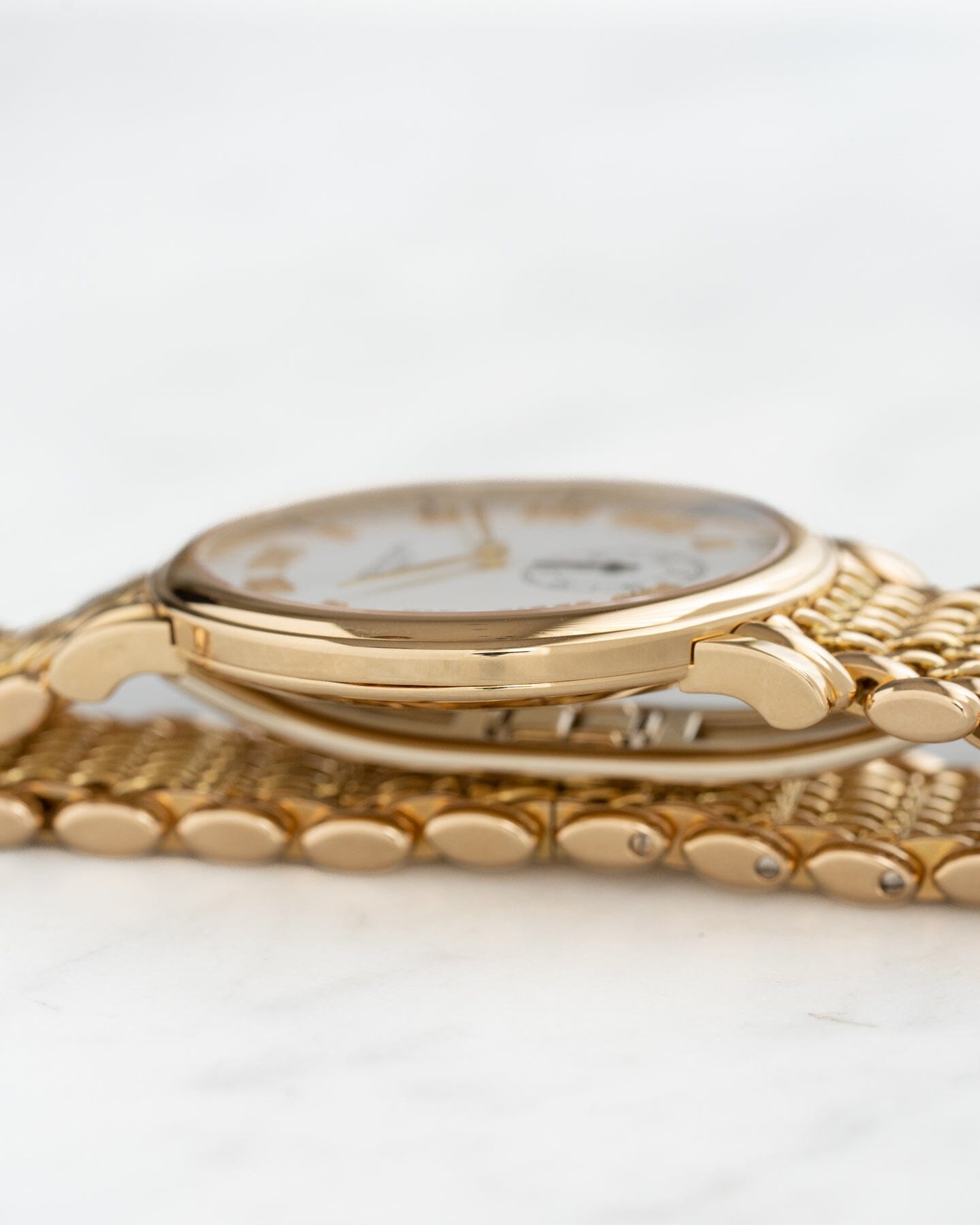 Patek Philippe カラトラバ 5022 YG ホワイトギョーシェダイアル Watch PATEK PHILIPPE