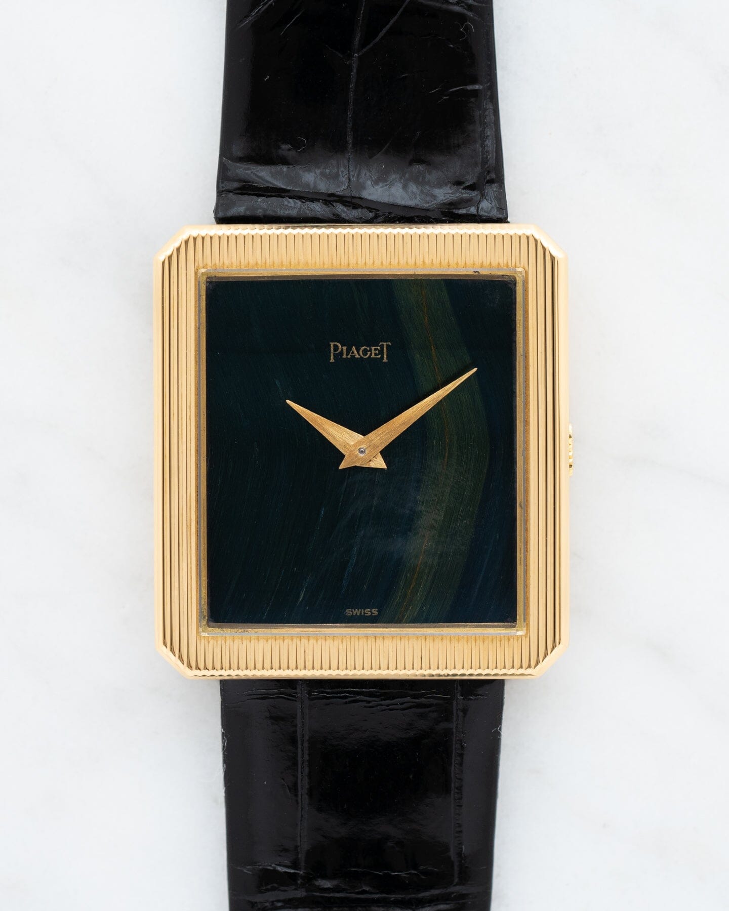 Piaget プロトコール 9154 YG ブルータイガーアイ Watch PIAGET