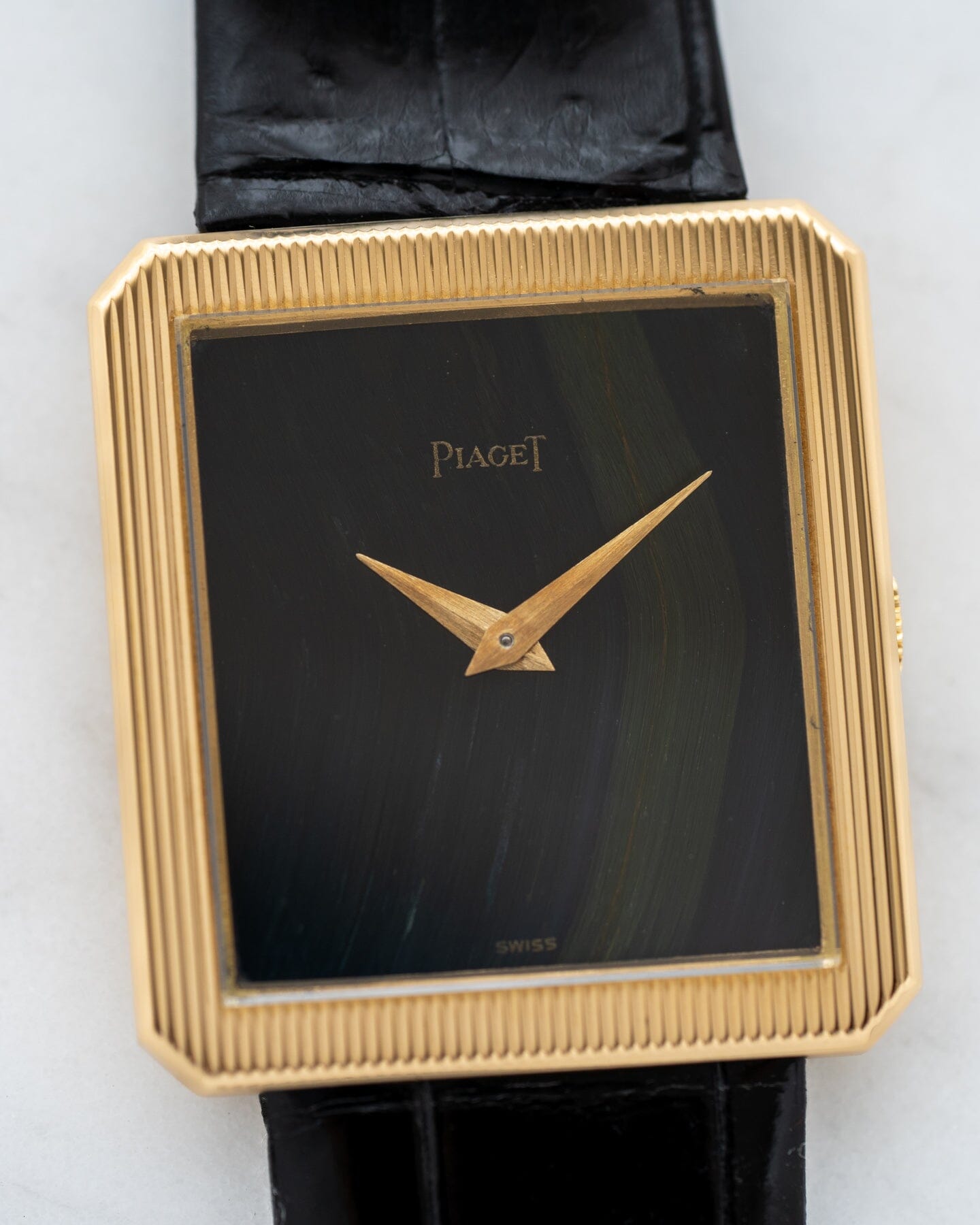 Piaget プロトコール 9154 YG ブルータイガーアイ Watch PIAGET