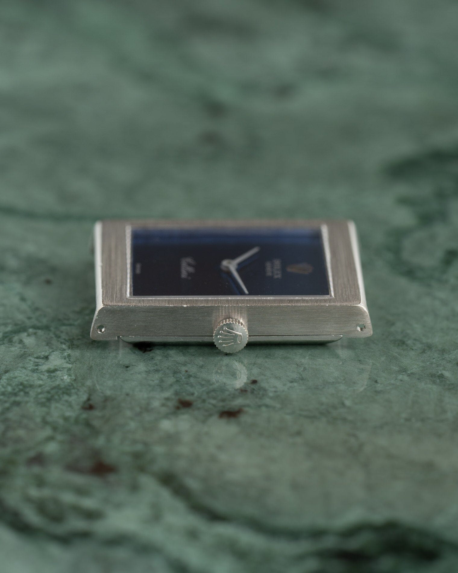 Rolex チェリーニ 4014 WG レクタングル ネイビーダイアル Watch ROLEX