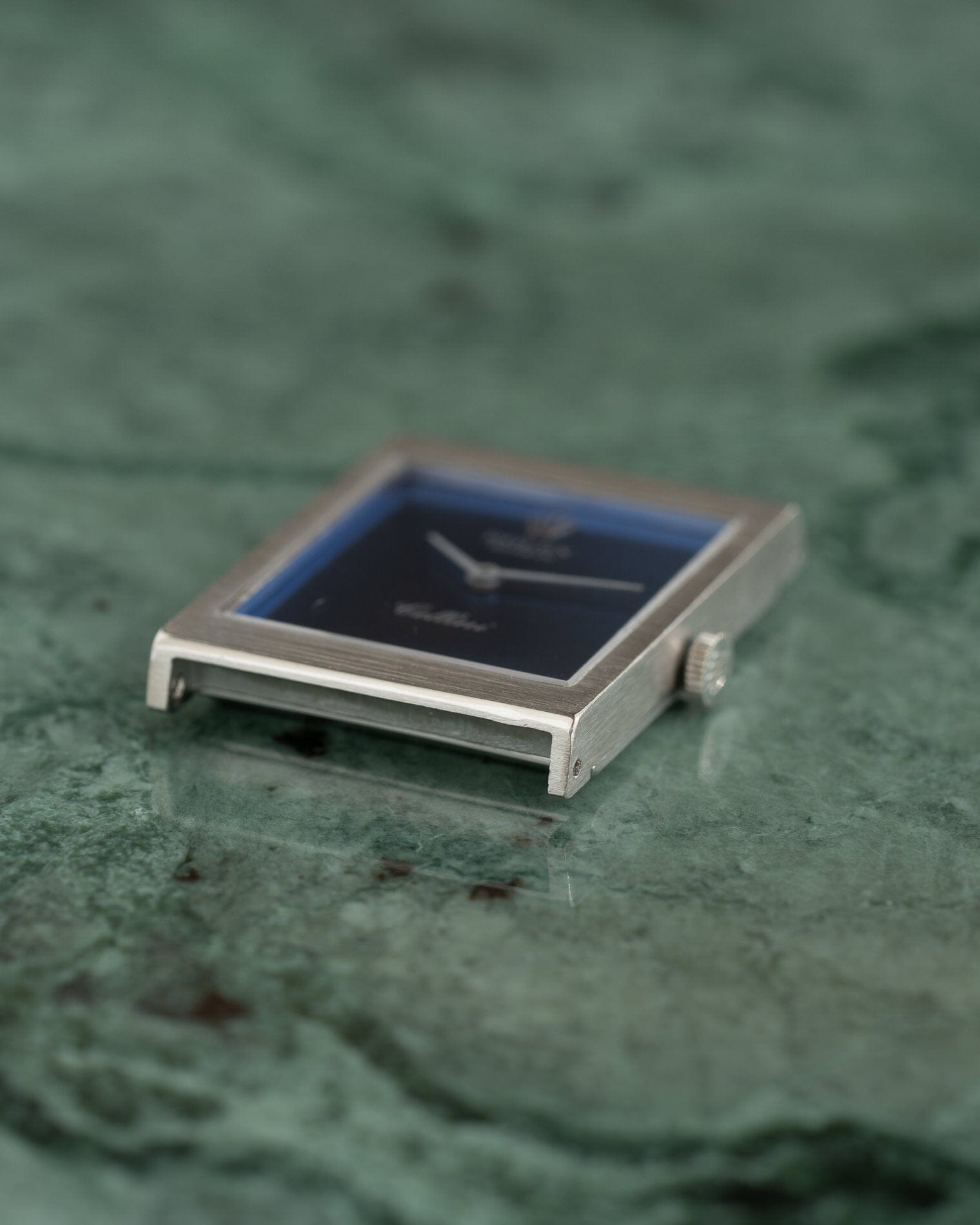 Rolex チェリーニ 4014 WG レクタングル ネイビーダイアル Watch ROLEX